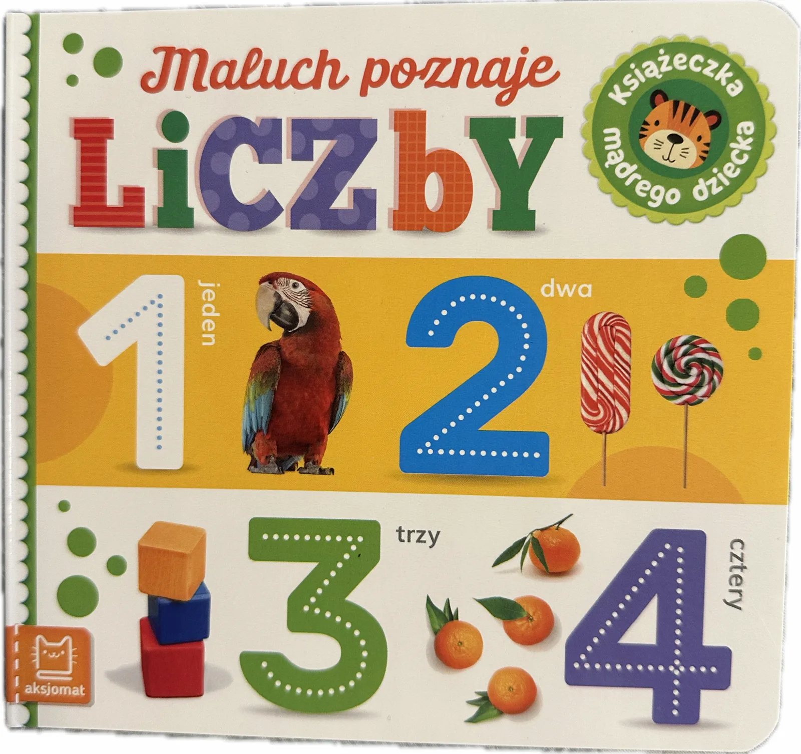 Okładka: Maluch poznaje liczby Książeczka mądrego dziecka cyfry liczenie obrazki