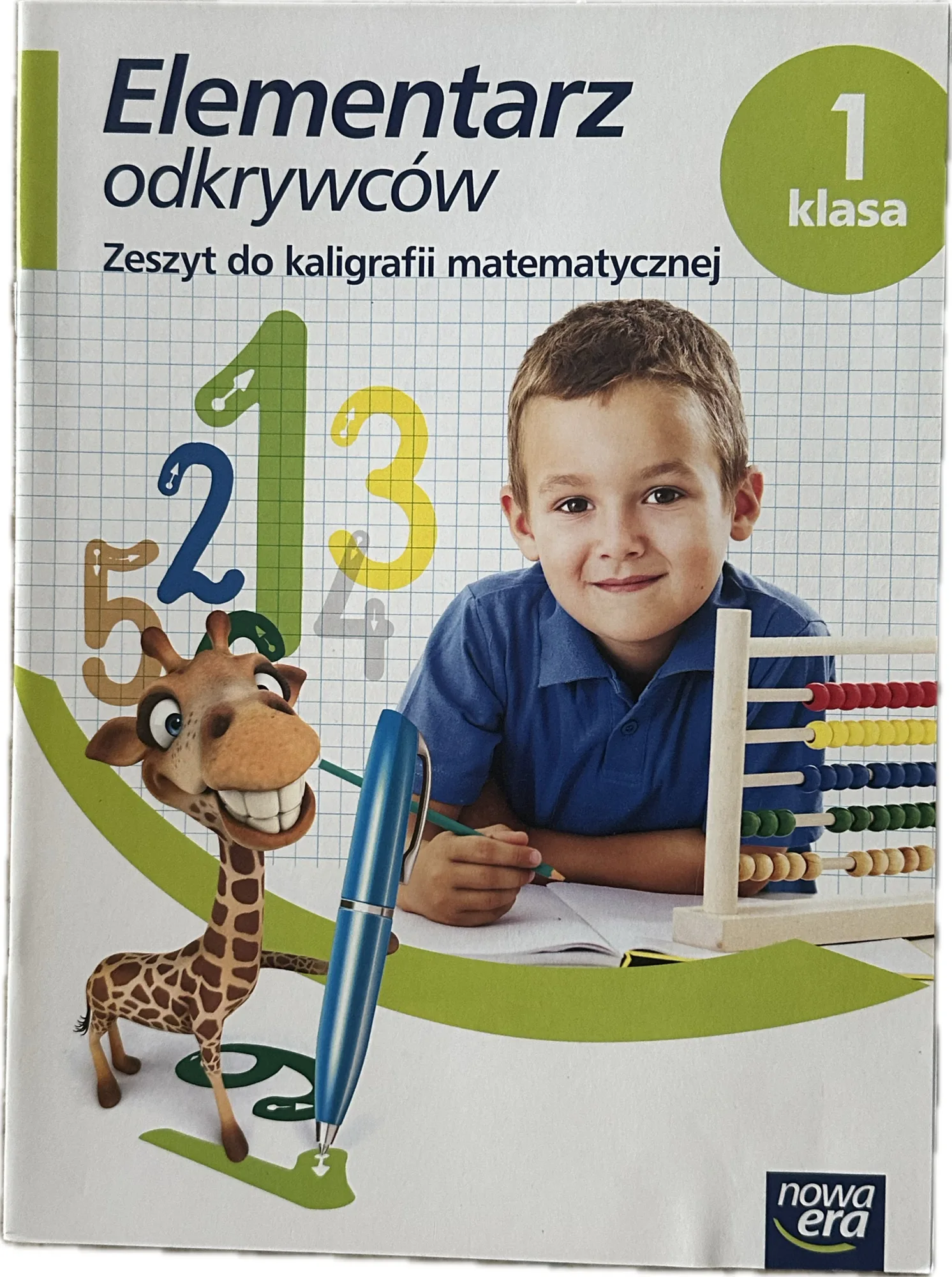Okładka: Elementarz odkrywców klasa 1 zeszyt do kaligrafii matematycznej cyferki