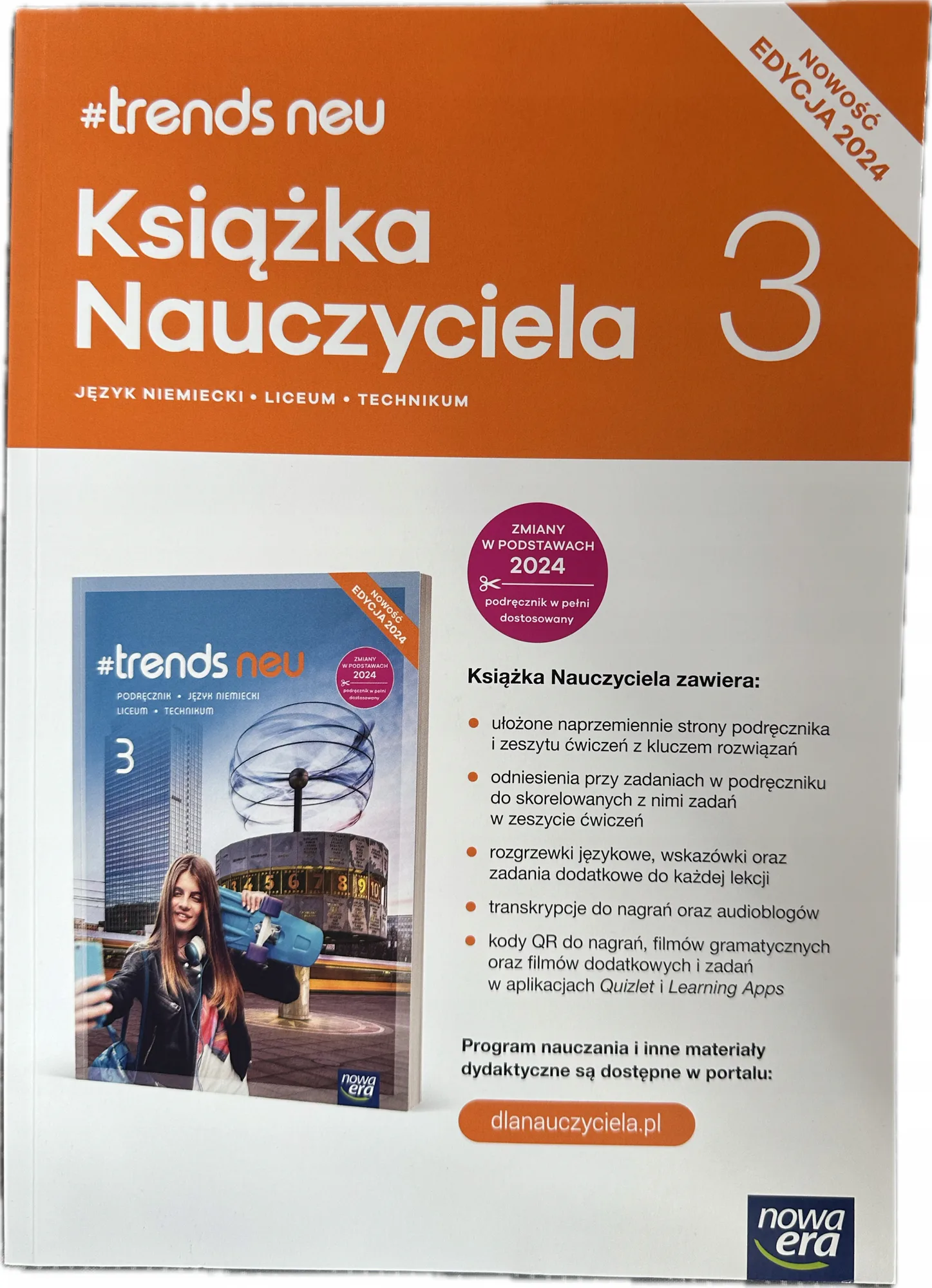 Okładka: TRENDS NEU 3 ksiązka nauczyciela język niemiecki NOWA EDYCJA 2025