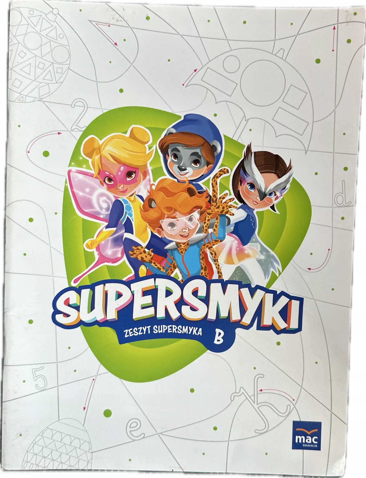 Okładka: SUPERSMYKI POZIOM B zeszyt supersmyka MAC