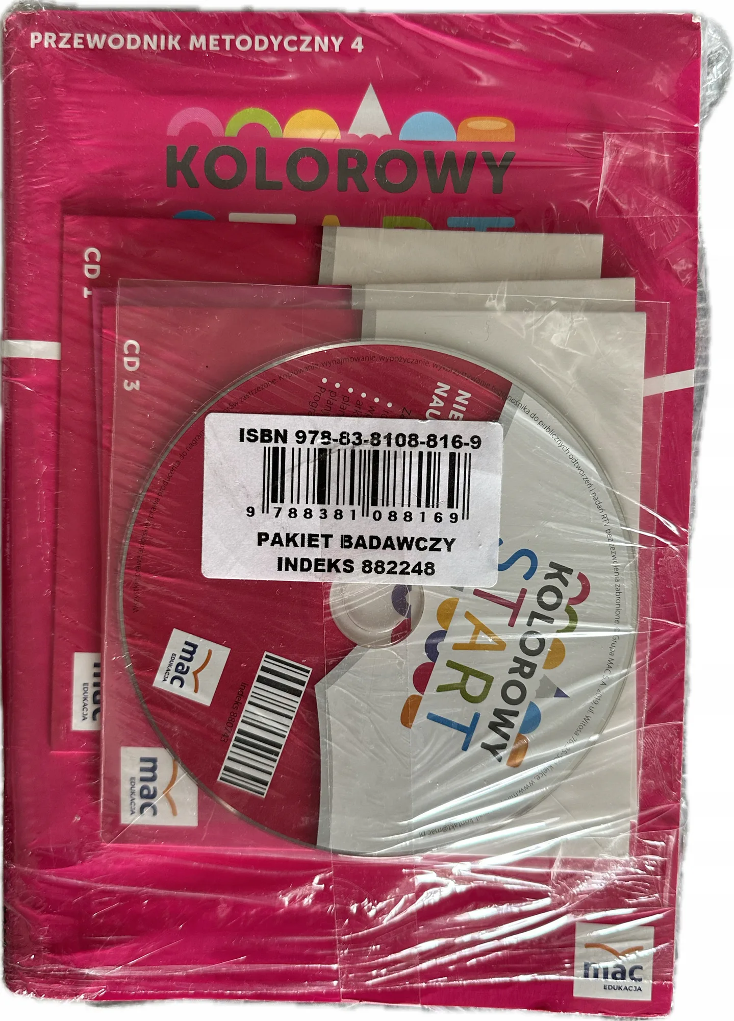 Okładka: Kolorowy start przewodnik ksiązka nauczyciela MAC komplet płyty cd folia