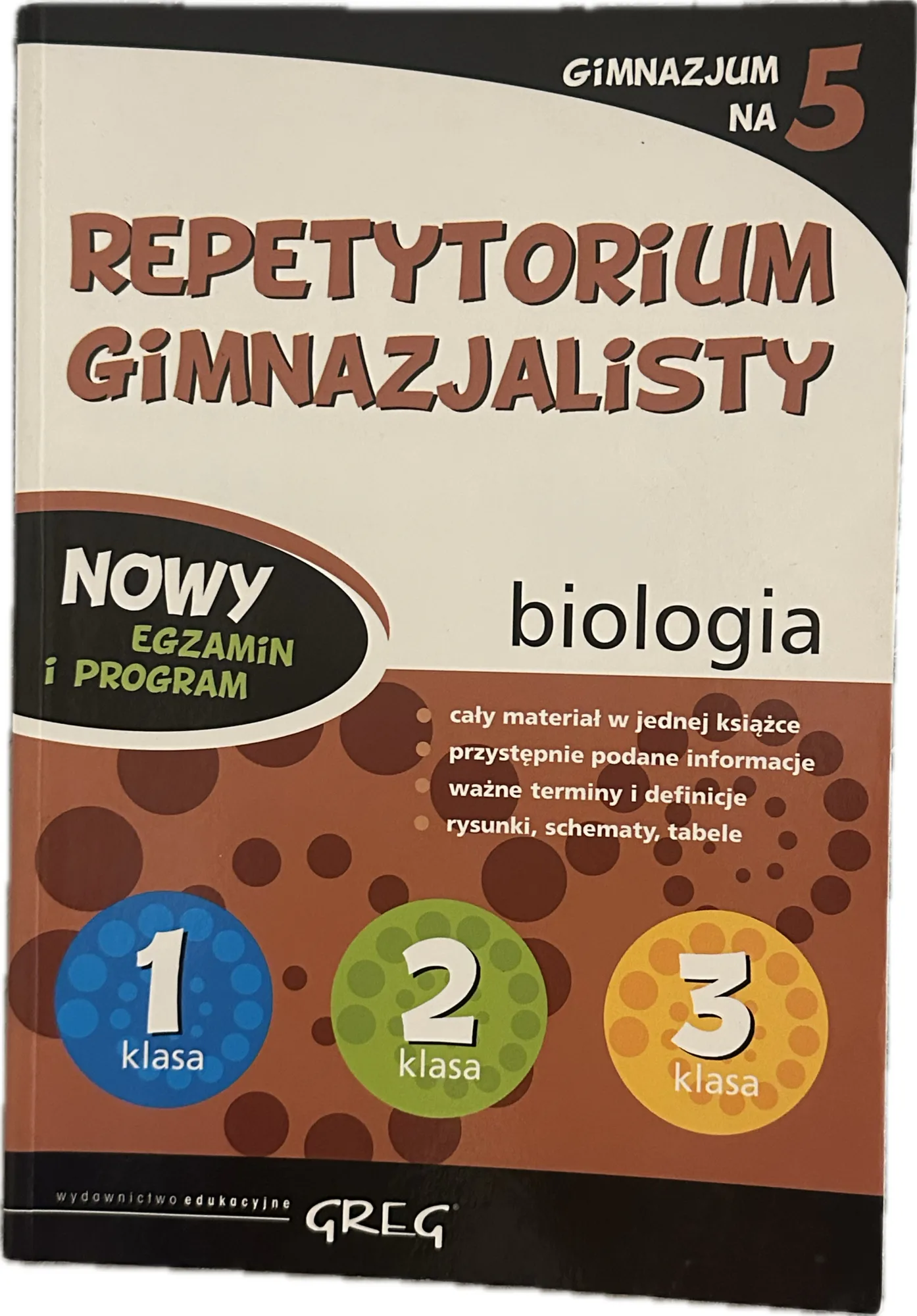 Okładka: Repetytorium gimnazjalne biologia ściąga powtórzenia opracowania