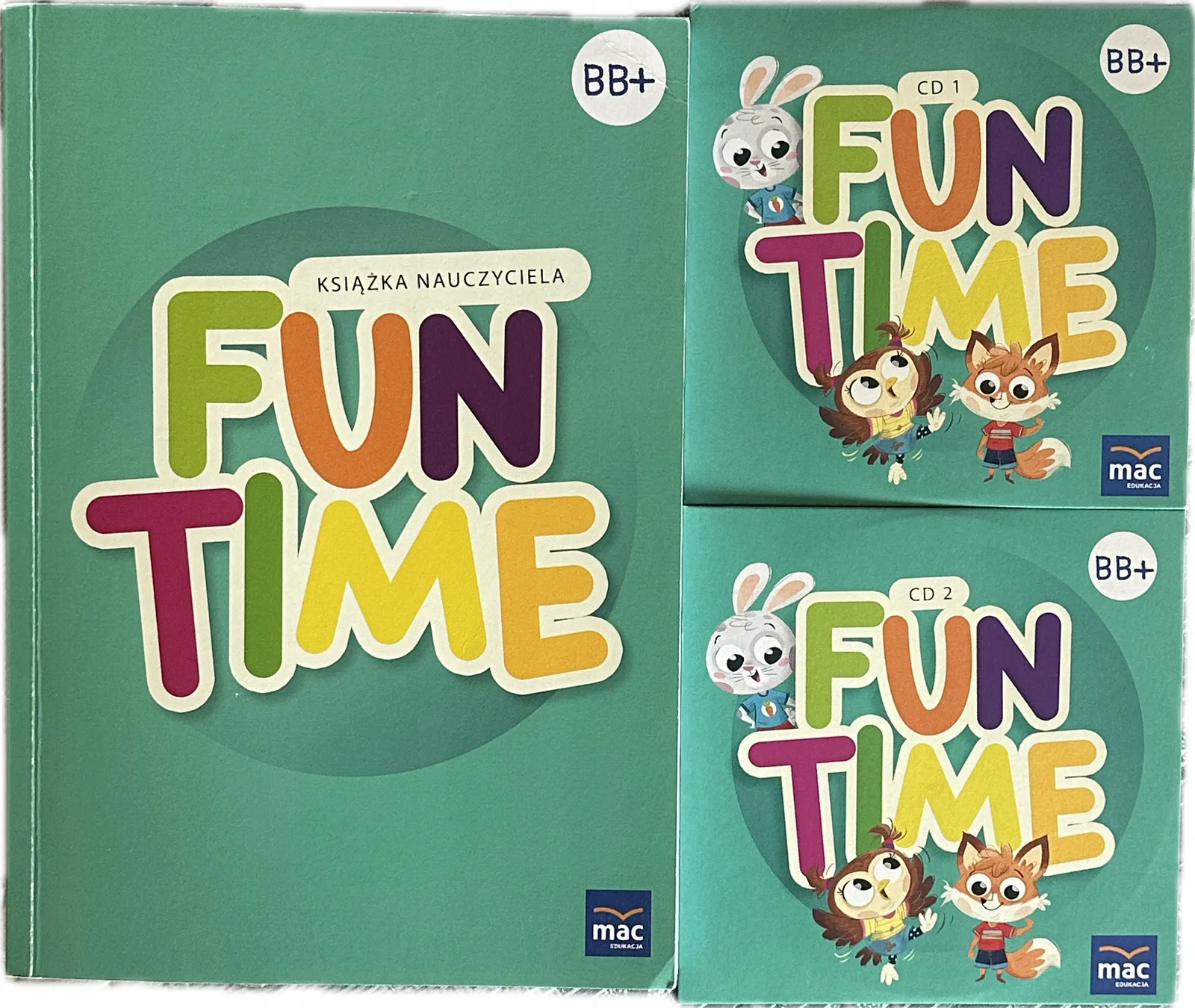 Okładka: FUN TIME BB+ Teachers book książka nauczyciela zerówka MAC 2 płyty cd