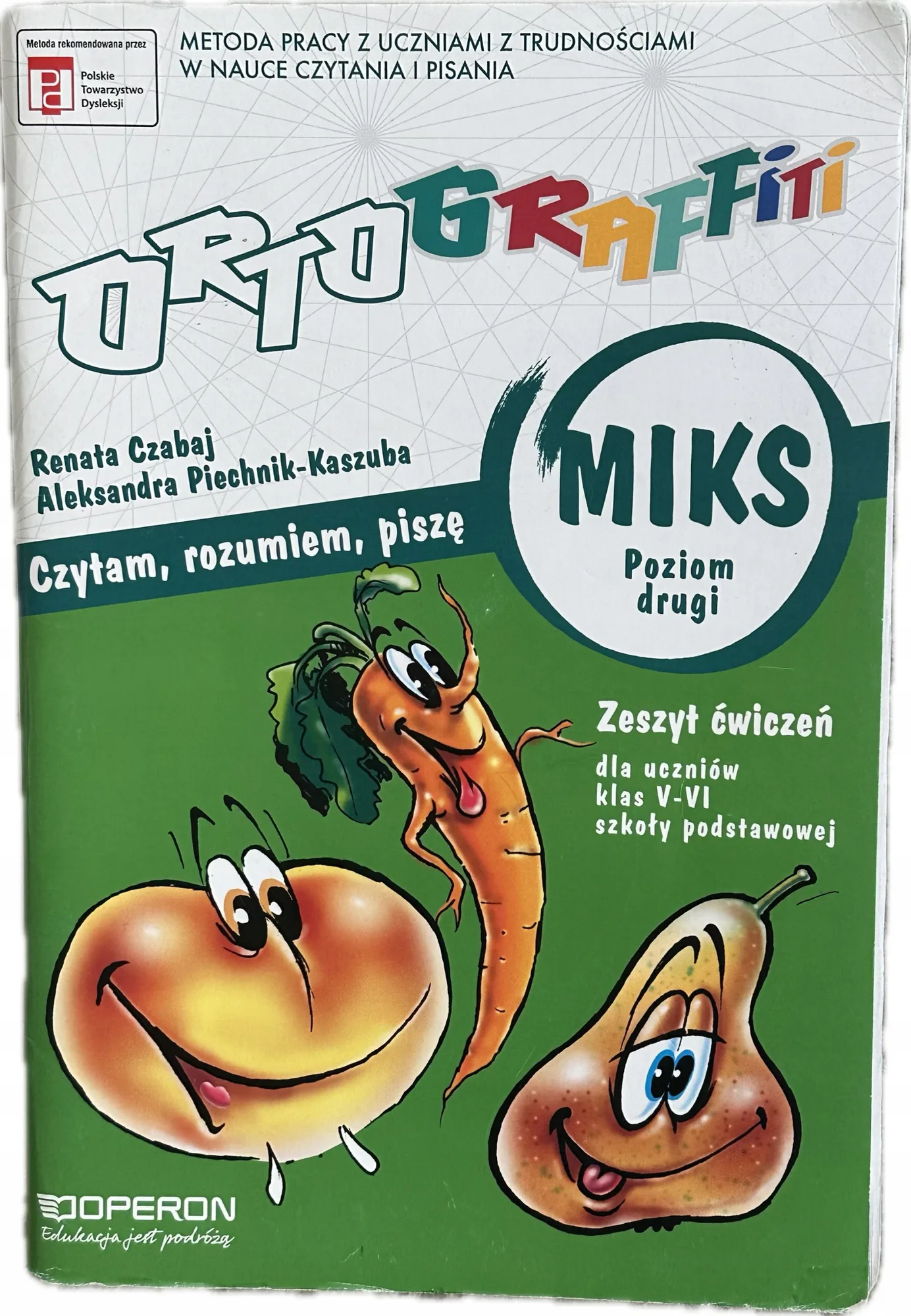 Okładka: Karty pracy Z ORTOGRAFII KLASA 5 6 ortografia ortograffiti poziom 2