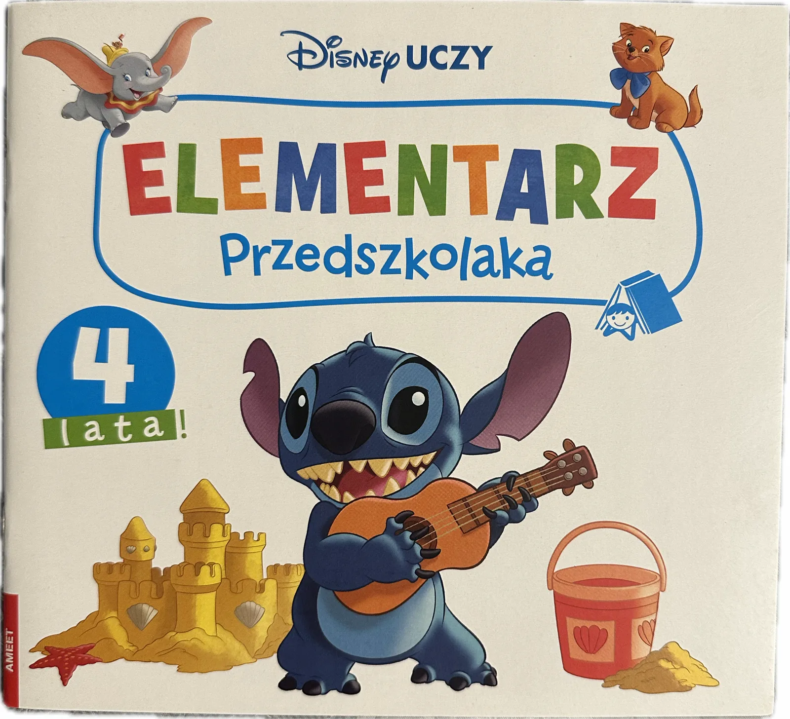 Okładka: Elementarz przedszkolaka 4-latka czterolatka Disney naklejki szlaczki