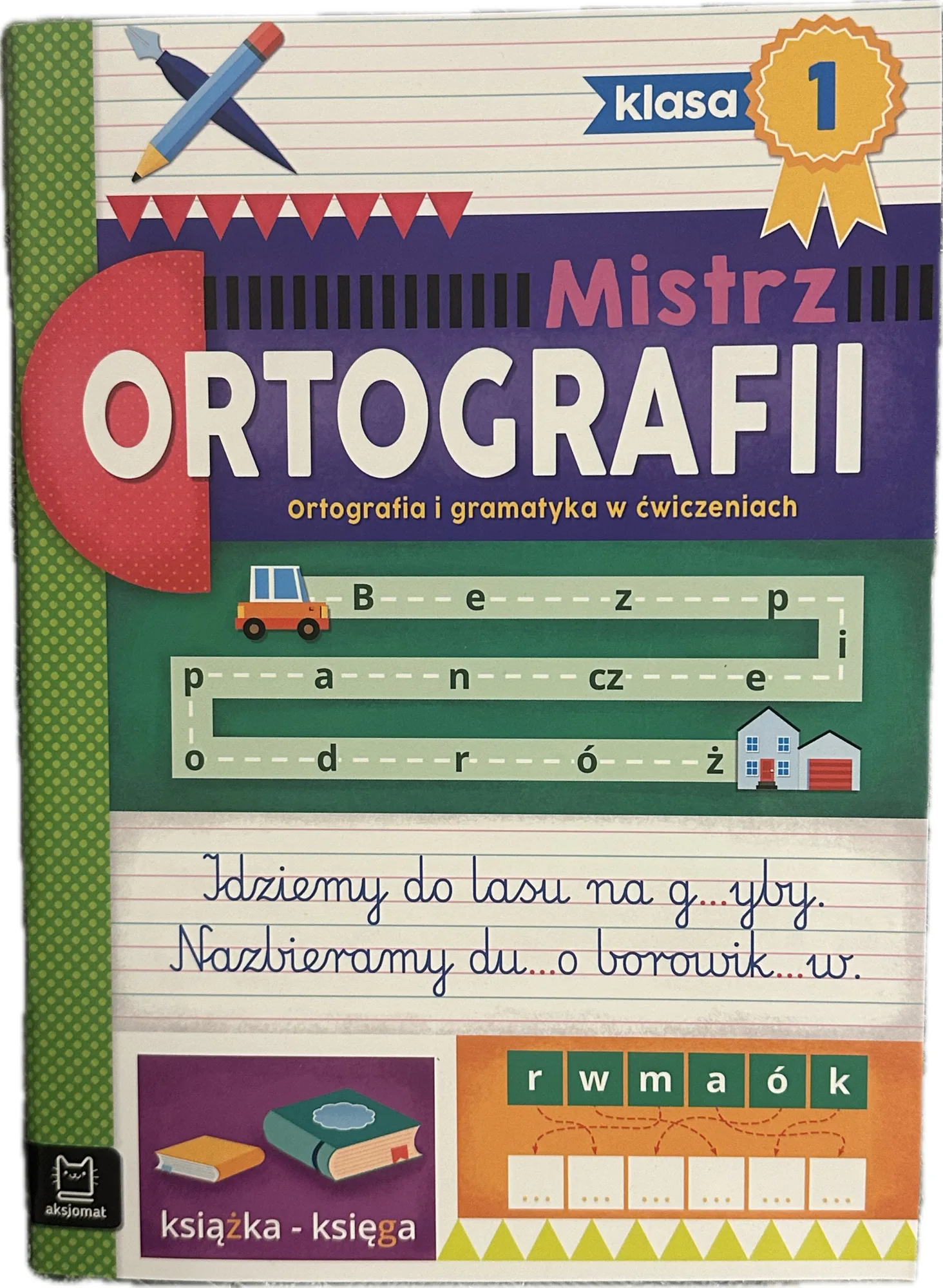 Okładka: Ortografia klasa 1 Mistrz ortografii zadania ćwiczenia zasady pisowni