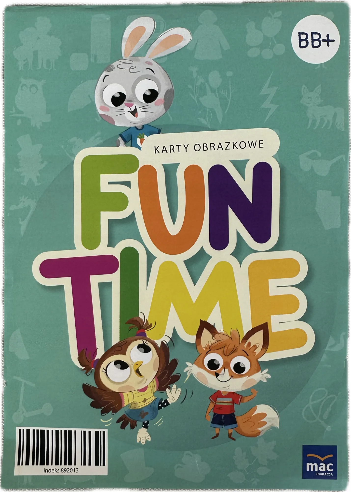 Okładka: FUN TIME BB+ karty obrazkowe flashcards komplet A5