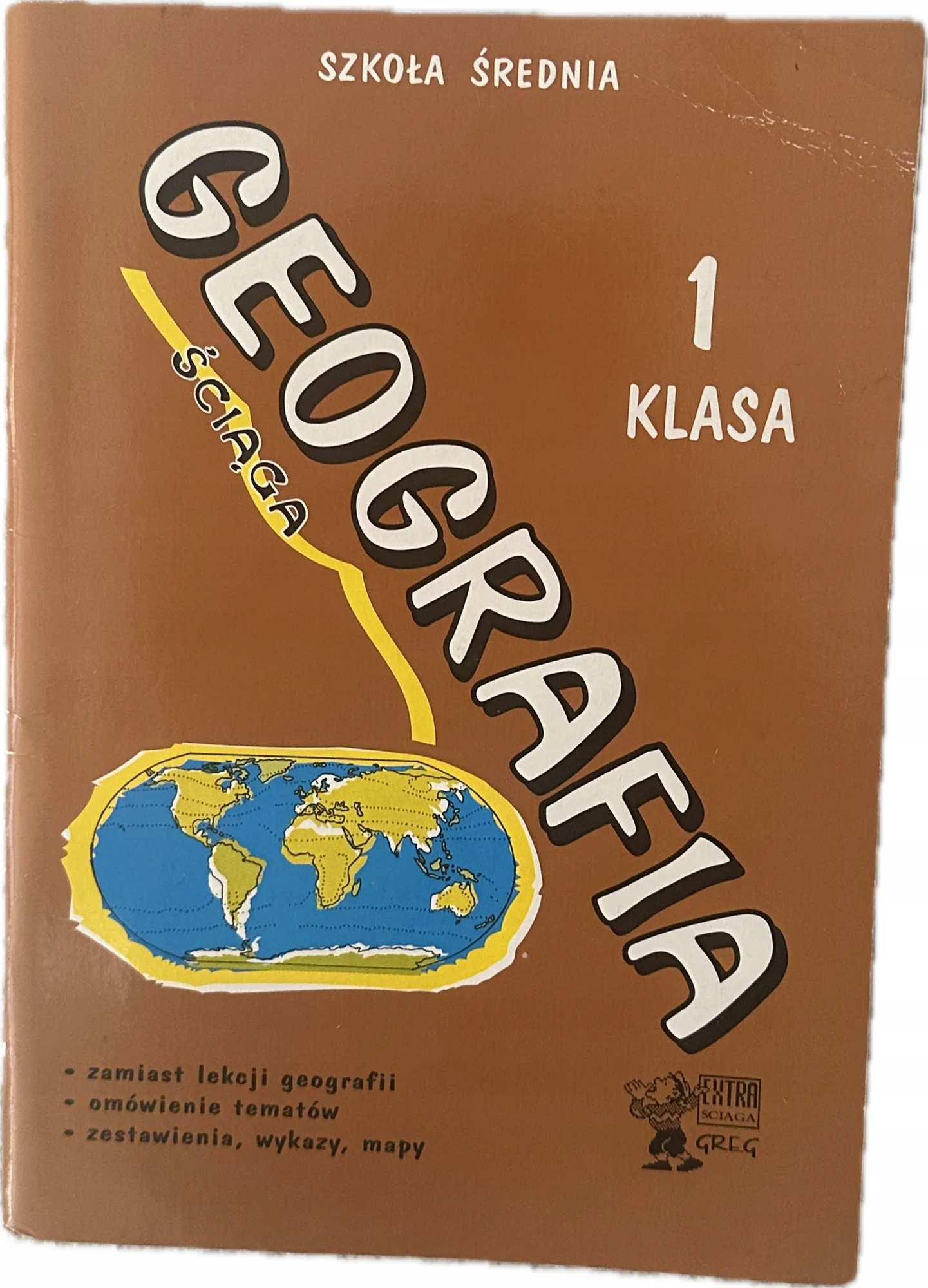 Okładka: liceum MATURA GEOGRAFIA ściąga vademecum LO GREG 1