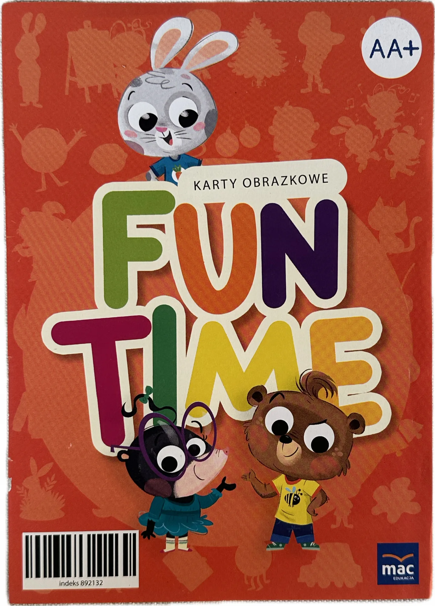 Okładka: FUN TIME AA+ karty obrazkowe flashcards komplet A5