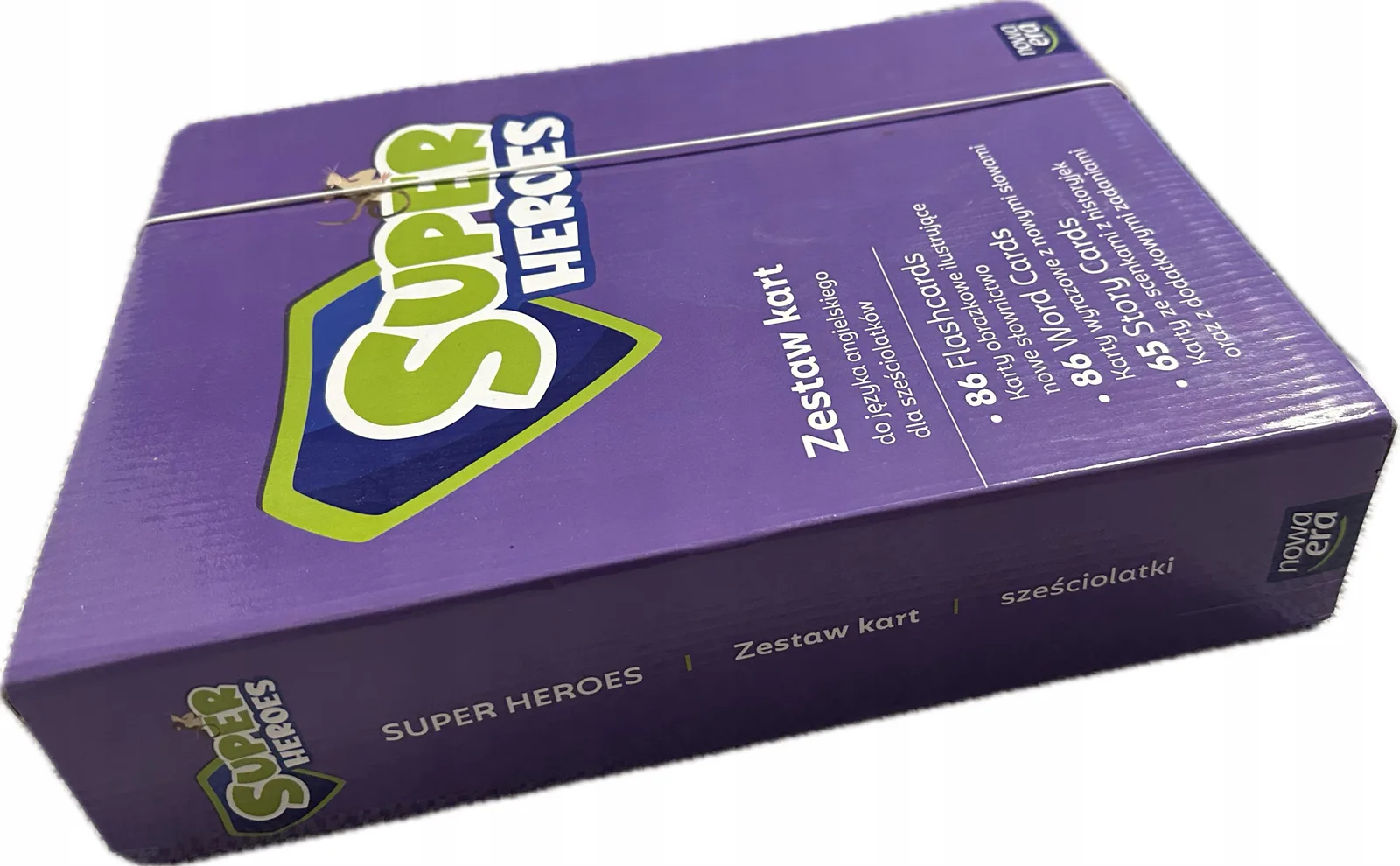 Okładka: SUPER Heroes flashcards story word cards zestaw kart obrazkowych komplet