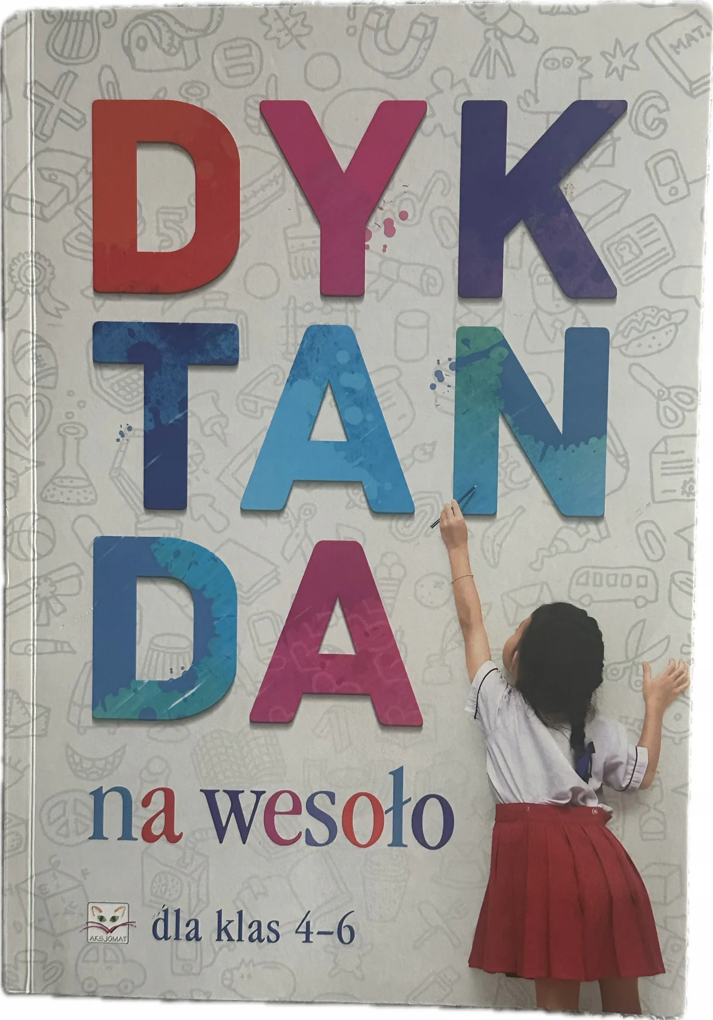 Okładka: dyktanda na wesoło ortografia szkoła podstawowa klasa 4 5 6 czyste stan bdb