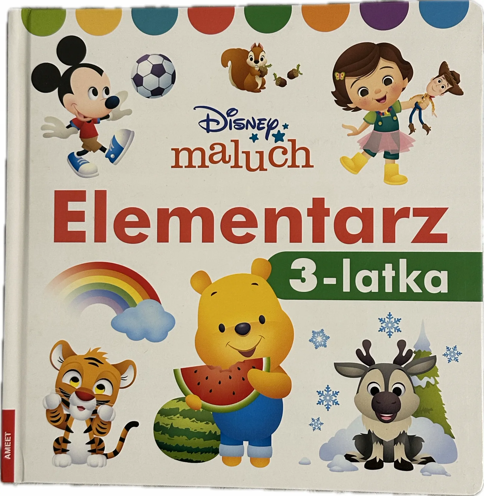Okładka: Elementarz 3-latka trzylatka Disney tekturowe grube strony
