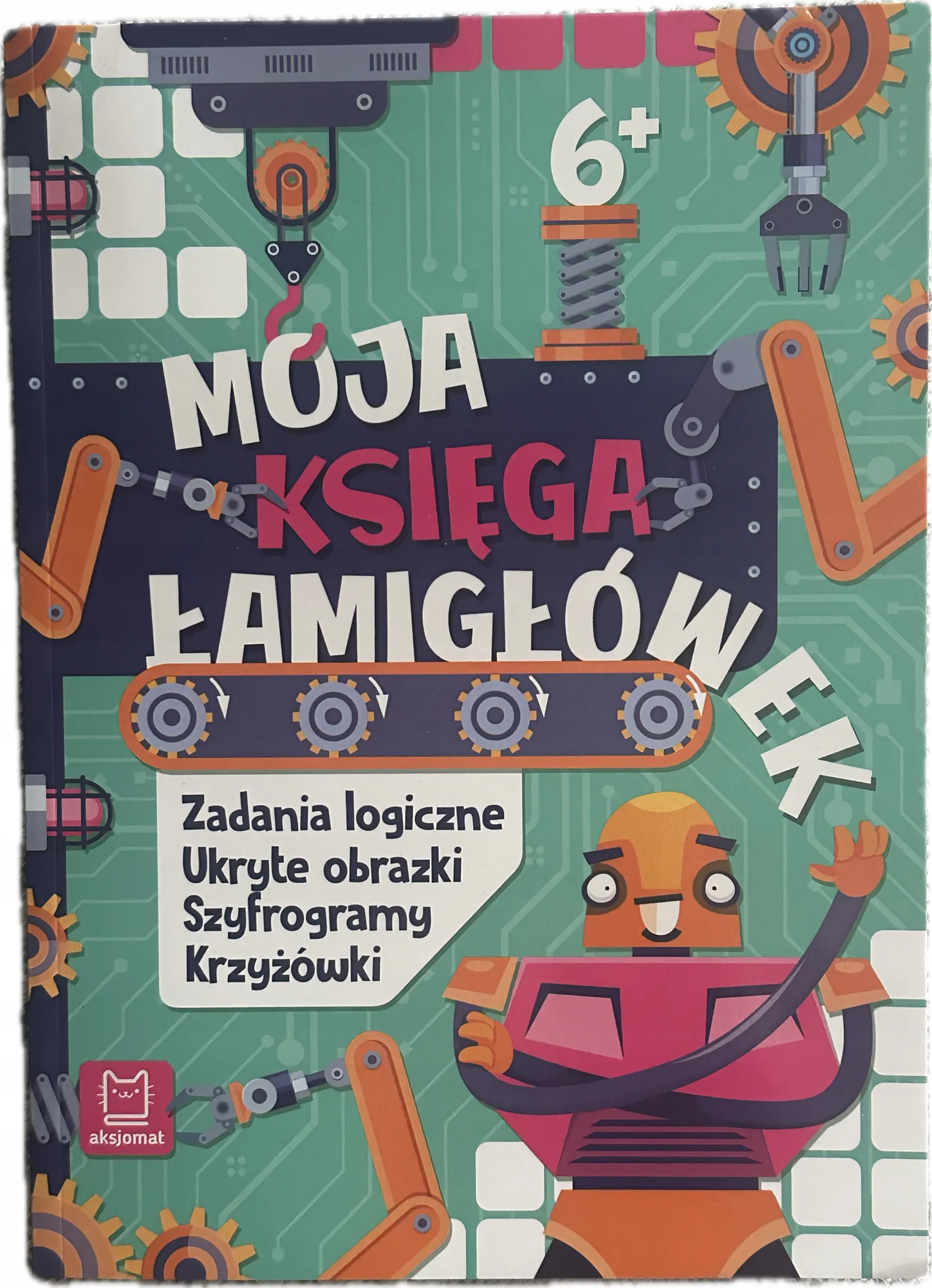 Okładka: SZyfrogramy krzyżówki ŁAMIGŁÓWKI A4 DIAGRAMY ZAGADKI 6+ 6 7 8 lat