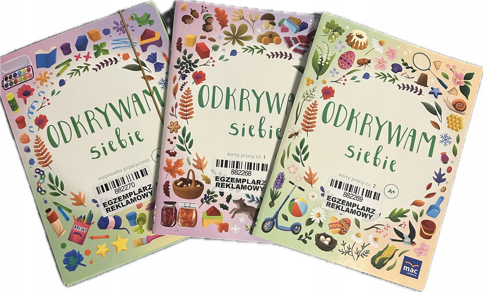 Okładka: Odkrywam siebie poziom A+ karty pracy PAKIET BOX KOMPLET czterolatek 4 lata