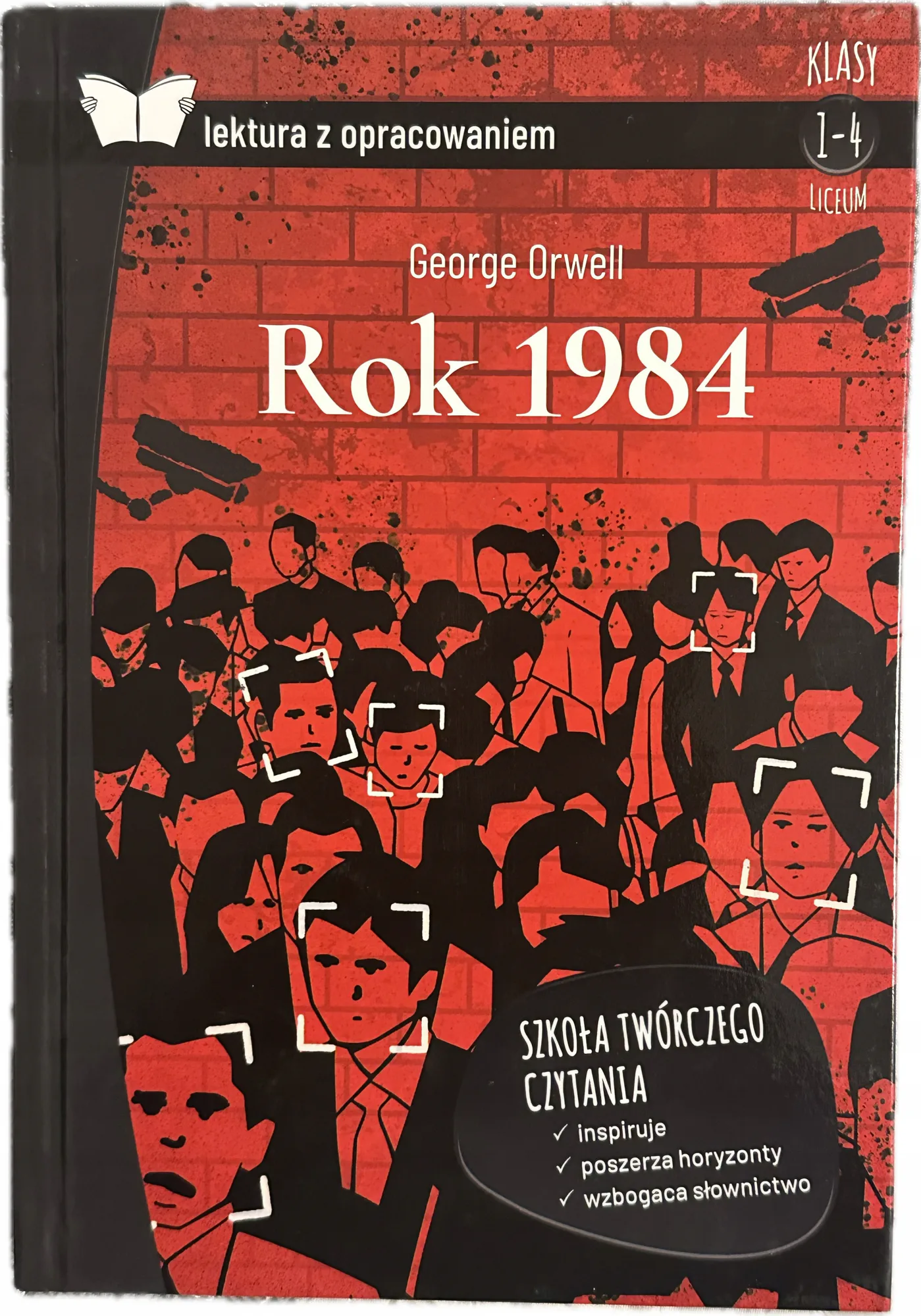 Okładka: George Orwell Rok 1984 lektura liceum z opracowaniem twarda