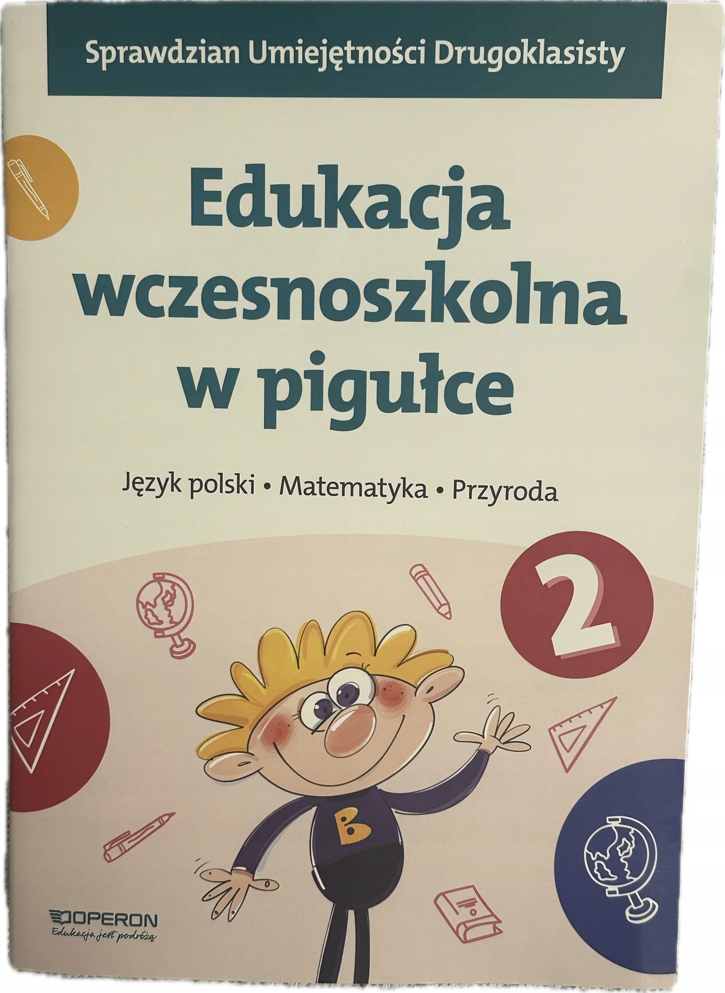 Okładka: klasa 2 TEST sprawdzian egzamin KOMPETENCJI DRUGOklasisty OPERON edukacja