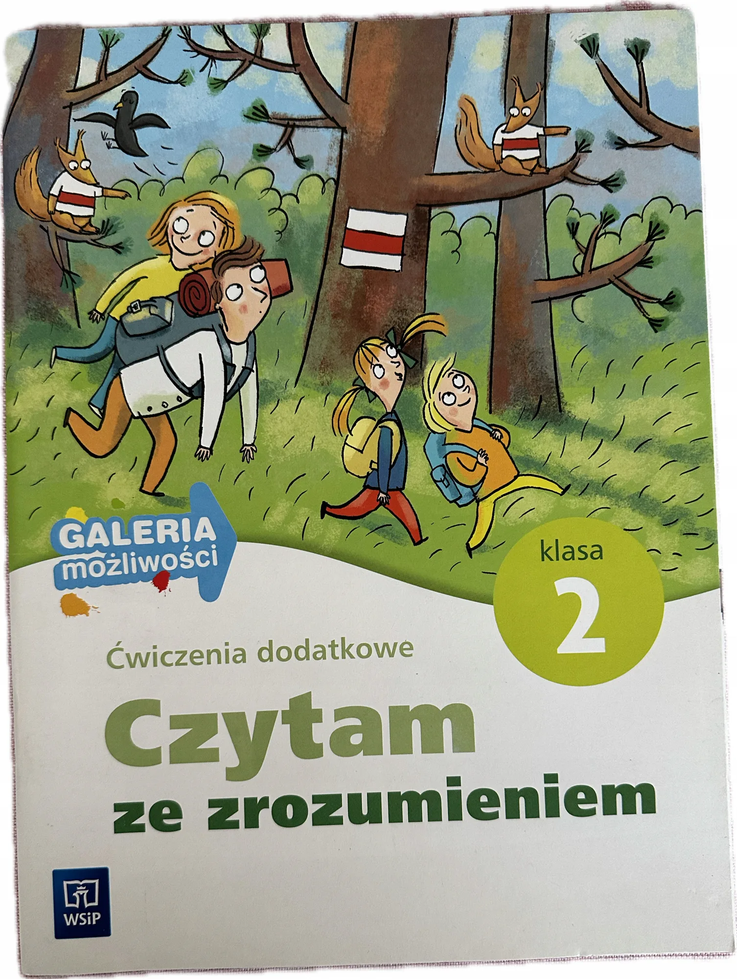 Okładka: Sprawdziany testy karty pracy na CZYTANIE ze zrozumieniem klasa 2 WSIP czys