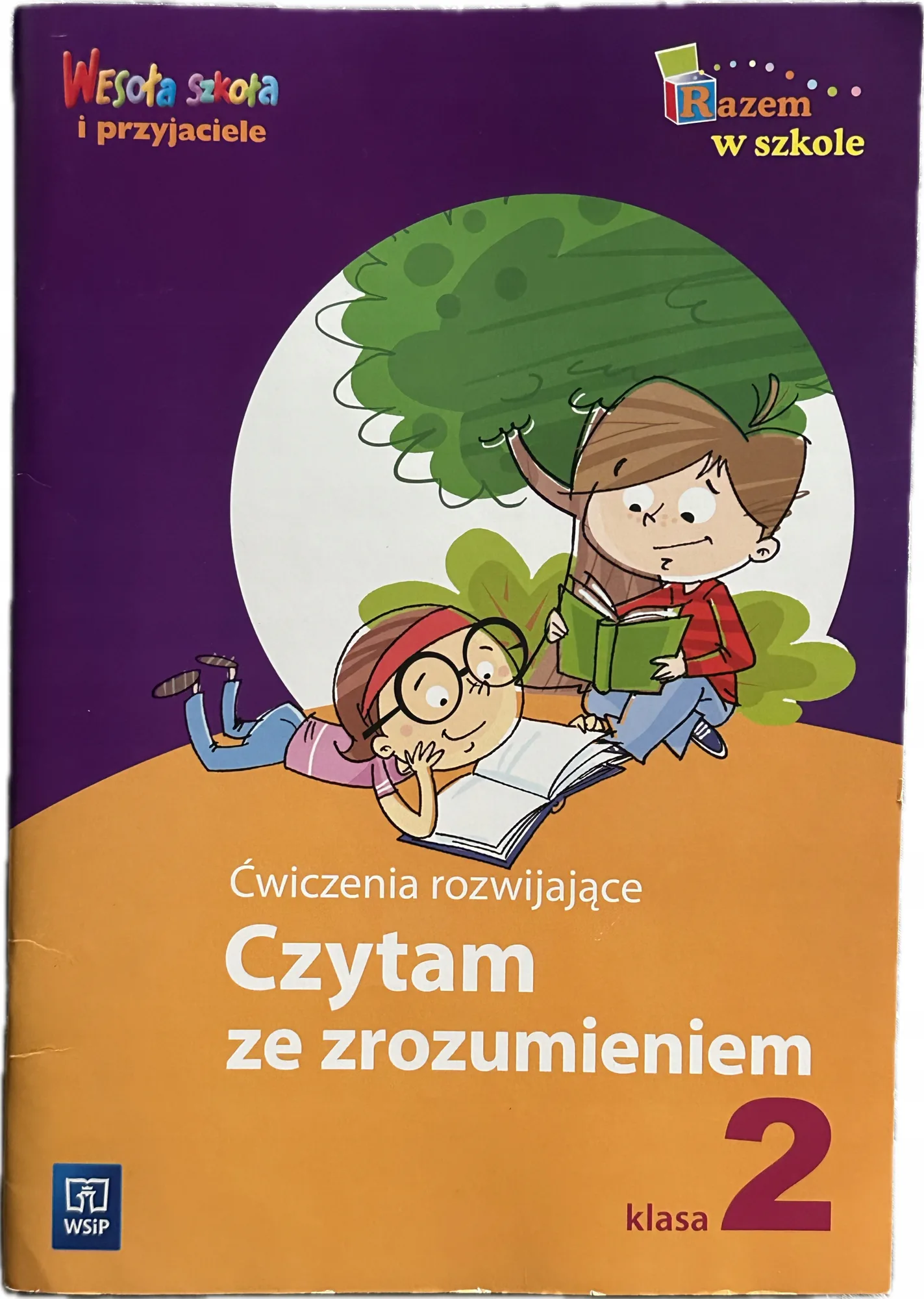 Okładka: CZYTANIE ze zrozumieniem klasa 2 WSIP ćwiczenia rozwijające WESOŁA SZKOŁA
