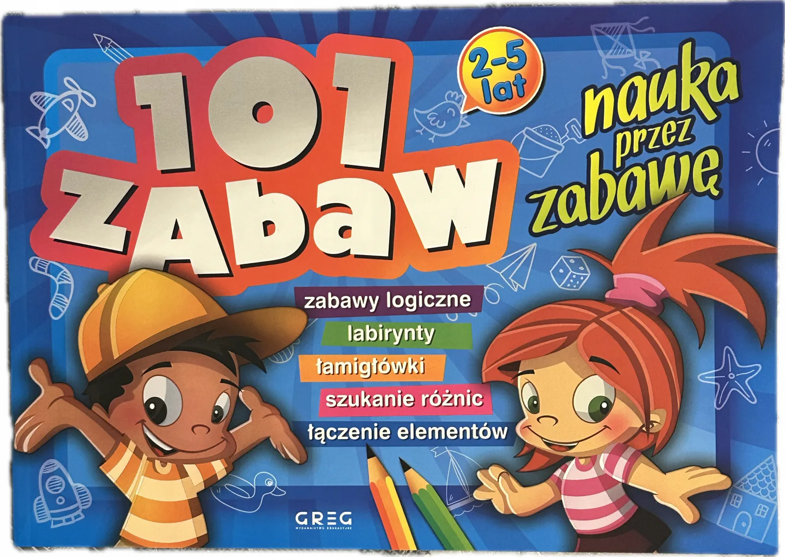 Okładka: labirynty łamigłówki szukanie różnic 2 3 4 5 lat nauka i zabawa 101 ZABAW