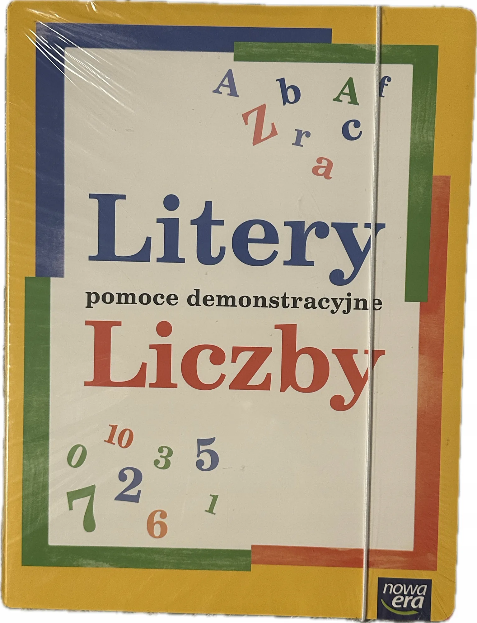 Okładka: ALFABET litery i liczby cyfry plansze dydaktyczne NOWA ERA monografia a4