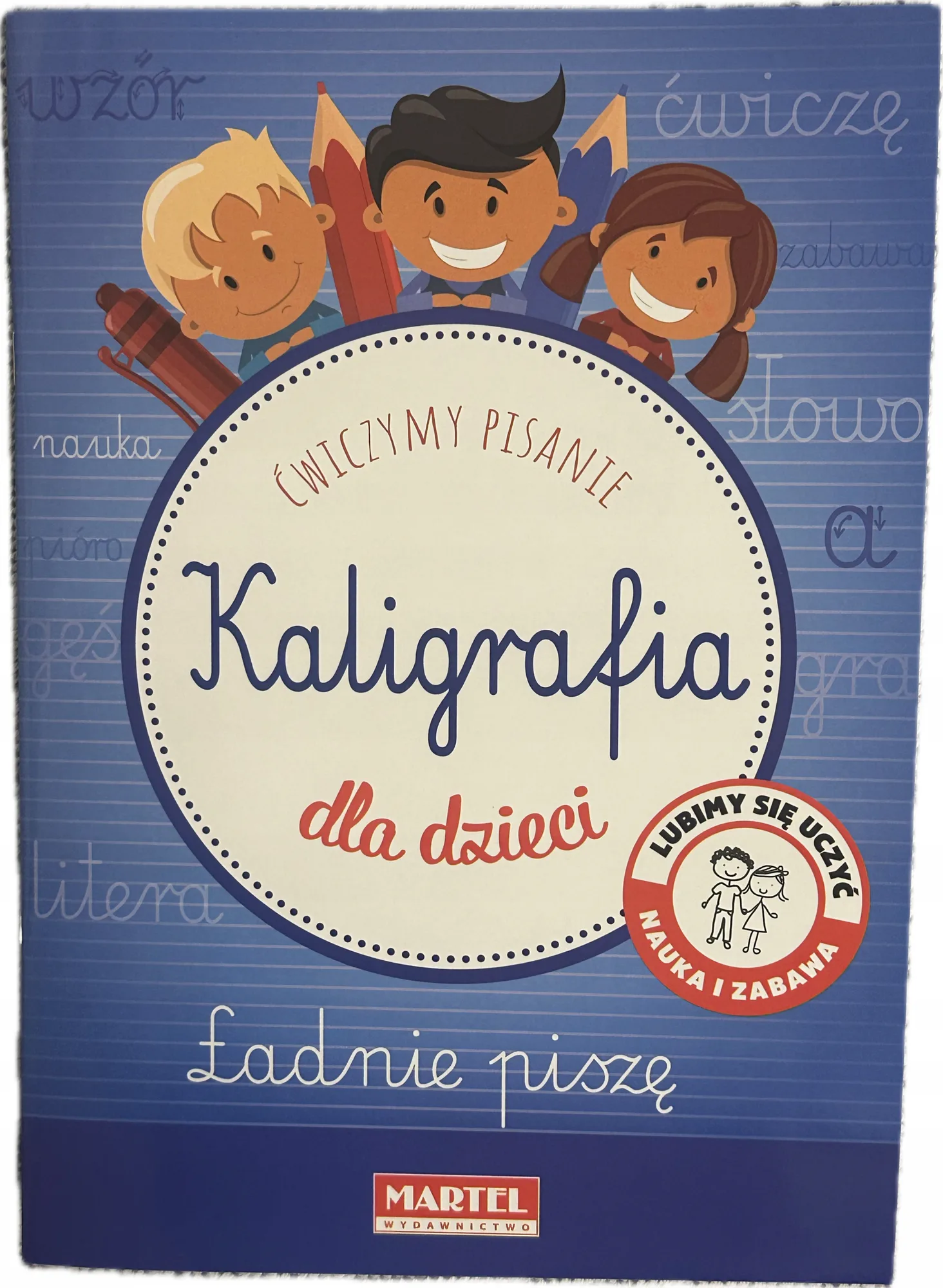 Okładka: Nauka KALIGRAFII pisania zerówka klasa 1 A4 grafomotoryka literki dwuznaki