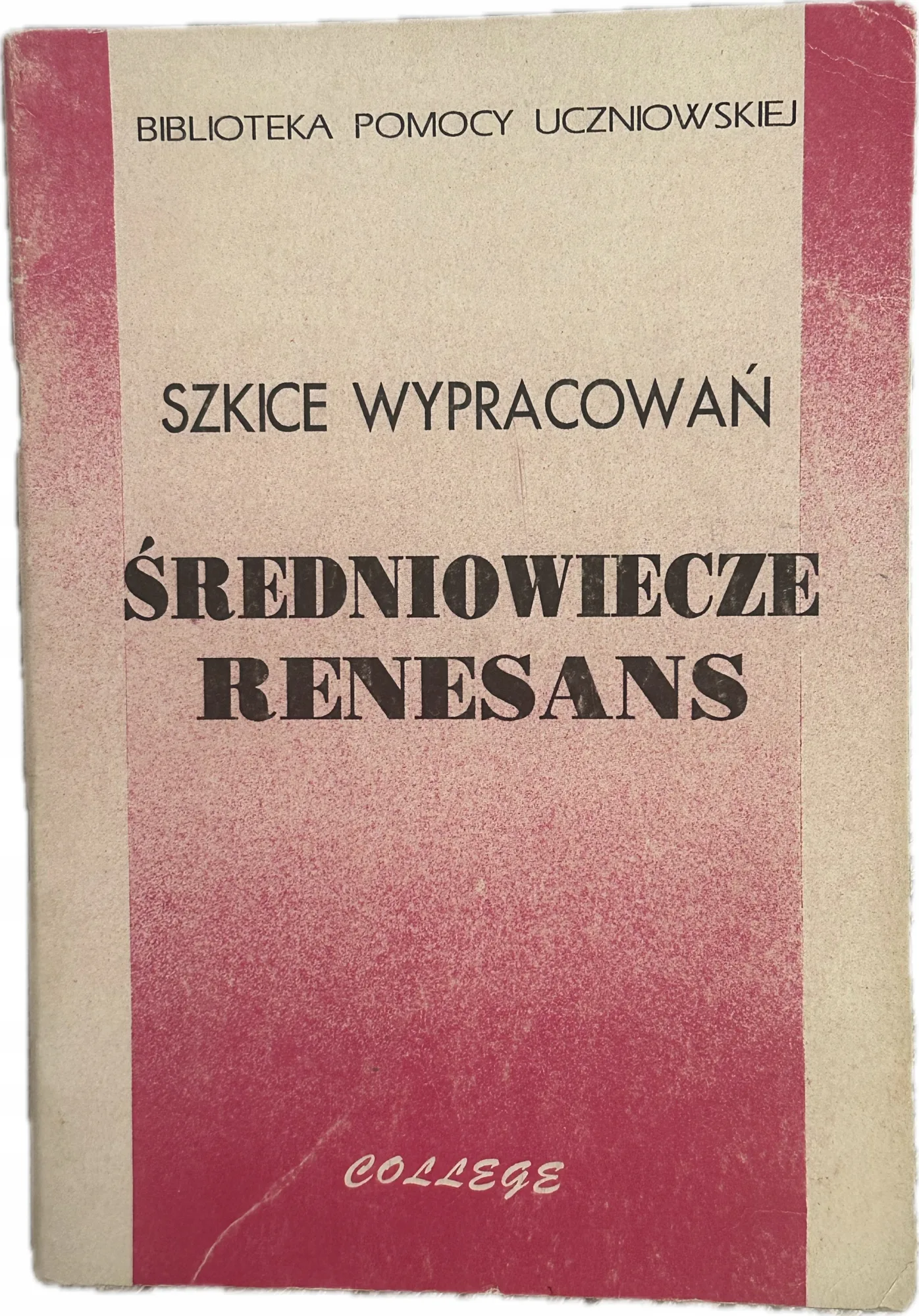 Okładka: WYPRACOWANIA ŚREDNIOWIECZE RENESANS matura liceum wzory wypracowań