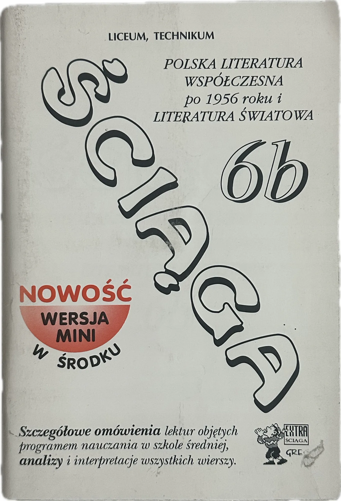 Okładka: OPRACOWANIA LEKTUR liceum klasa 3 4 ściąga bryk 6B