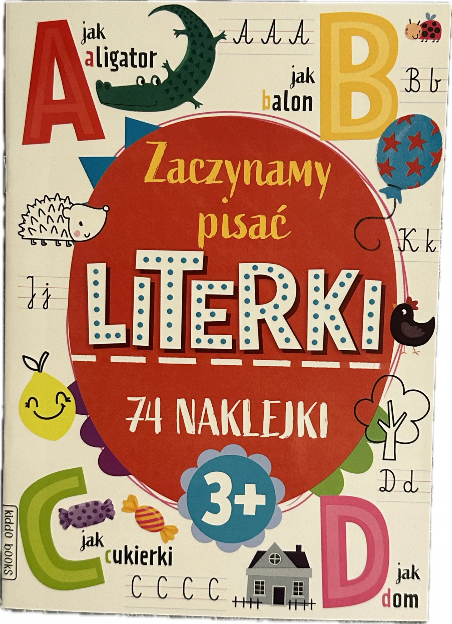 Okładka: Zaczynami pisać nauka pisania kaligrafia literki naklejki GREG a5