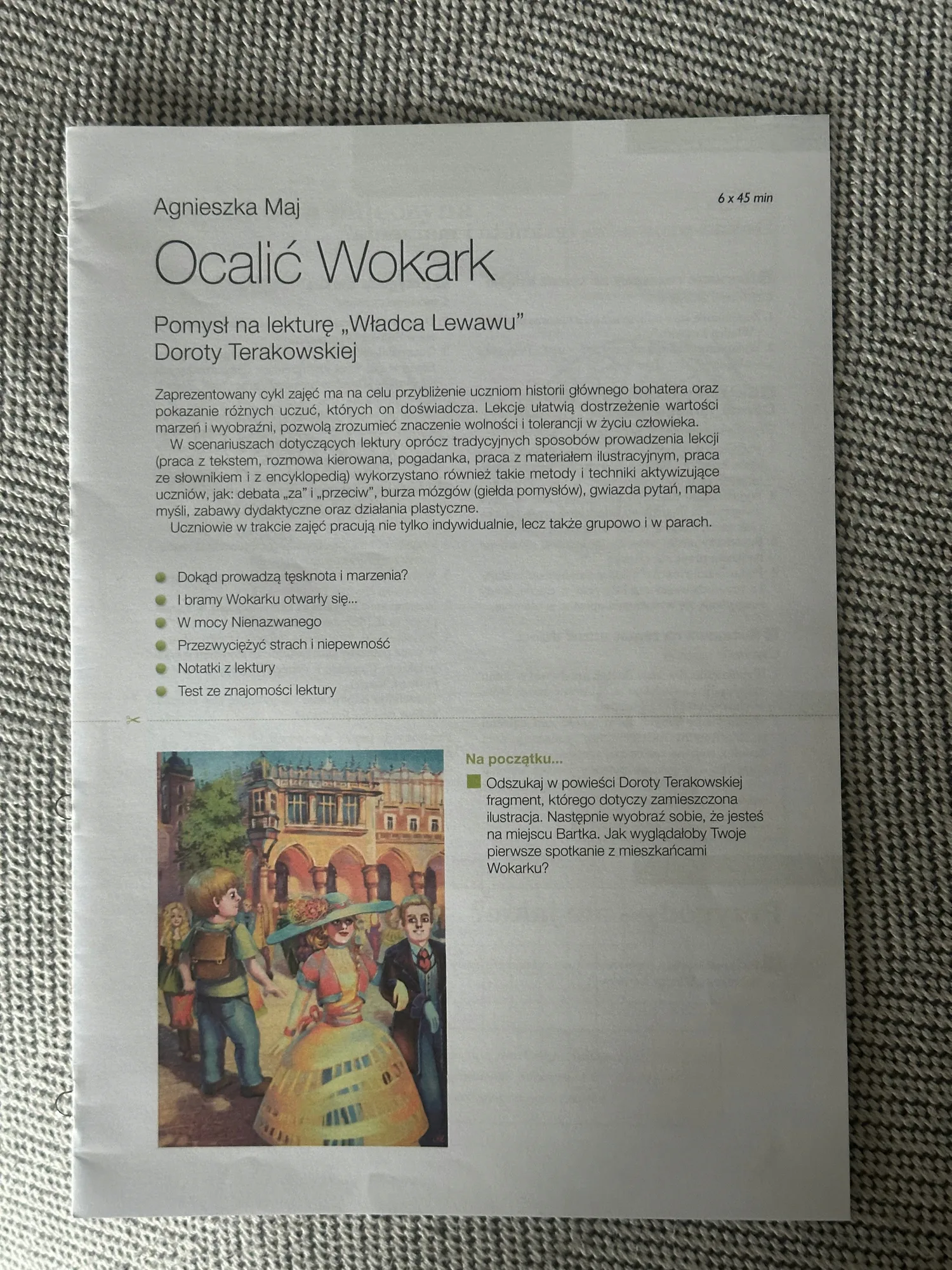 Okładka: WŁADCA LEWAWU OPRACOWANIE LEKTURY karty pracy test NOWA ERA