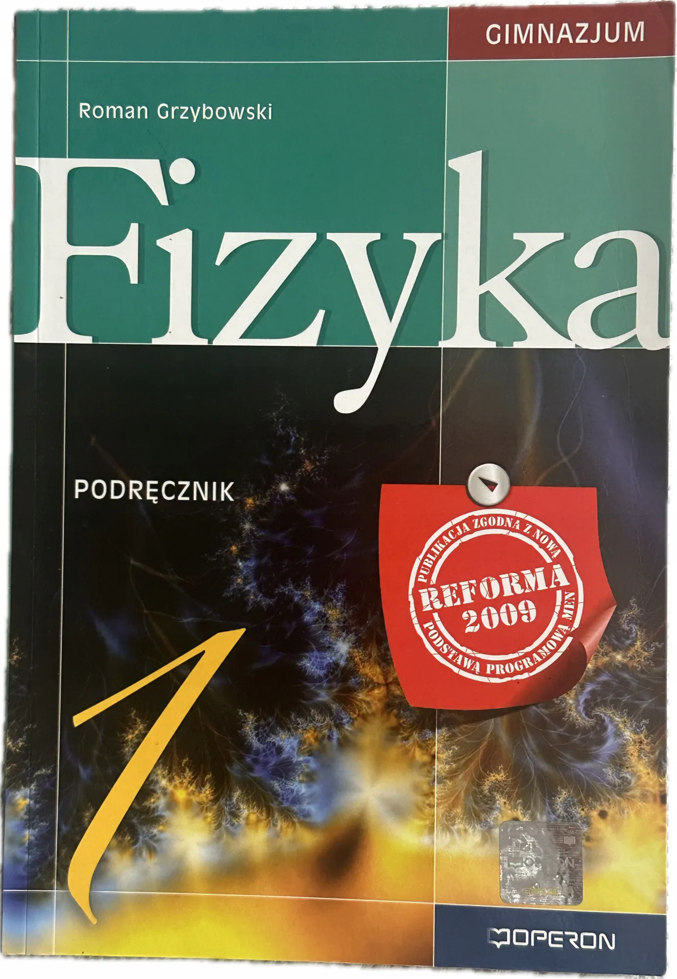 Okładka: FIZYKA Operon klasa 1 podręcznik gimnazjum