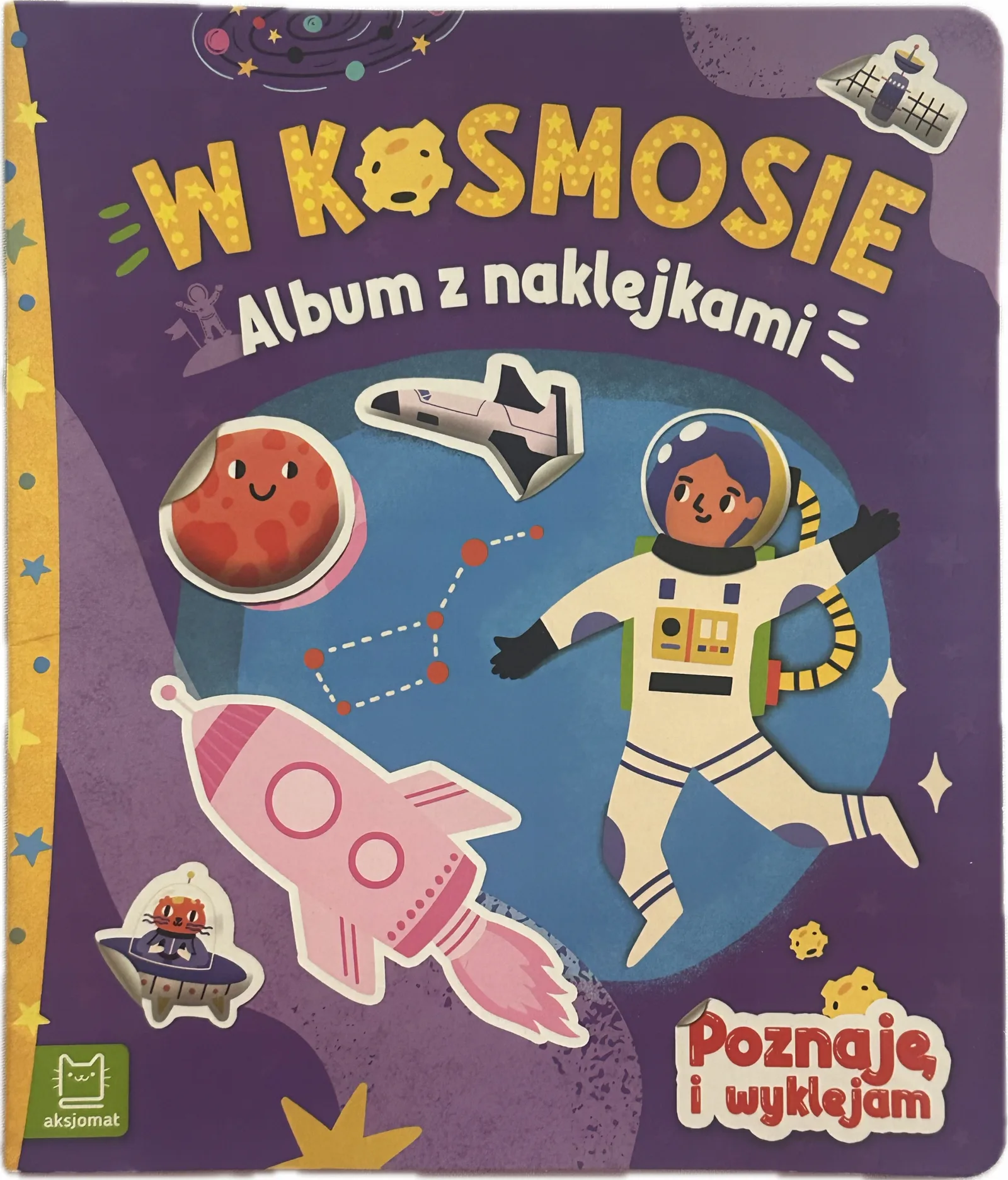 Okładka: ATLAS kosmosu Układ Słoneczny Słońce PLANETY Ziemia Kosmos naklejki