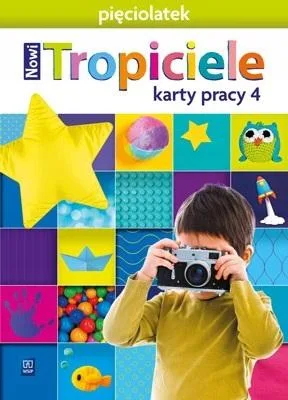 Okładka: Nowi TROPICIELE karty pracy ćwiczenia pięciolatek 5 lat WSIP część 4