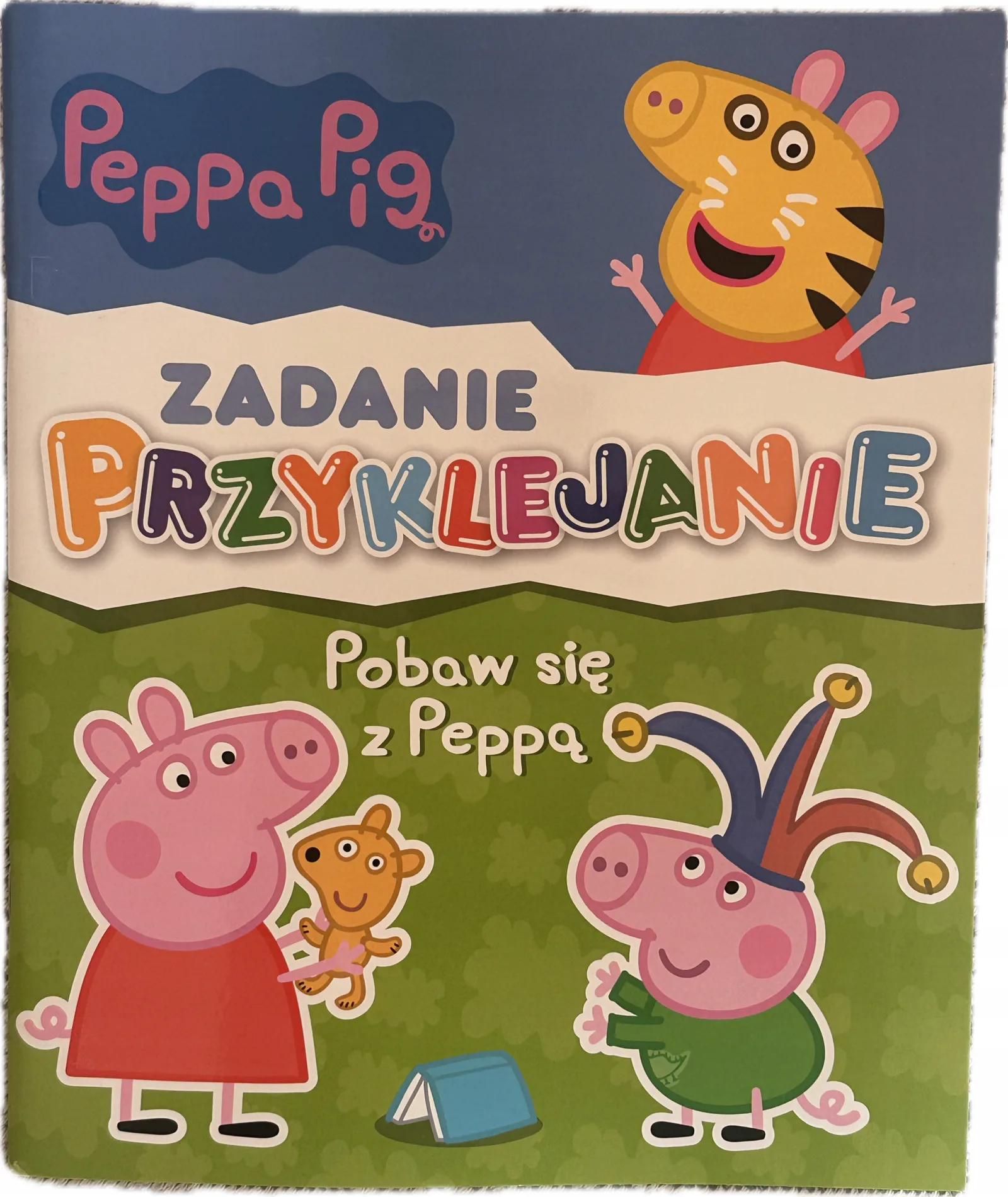 Okładka: Świnka Peppa Pig duże naklejki Pobaw się z Peppą przyklejanie