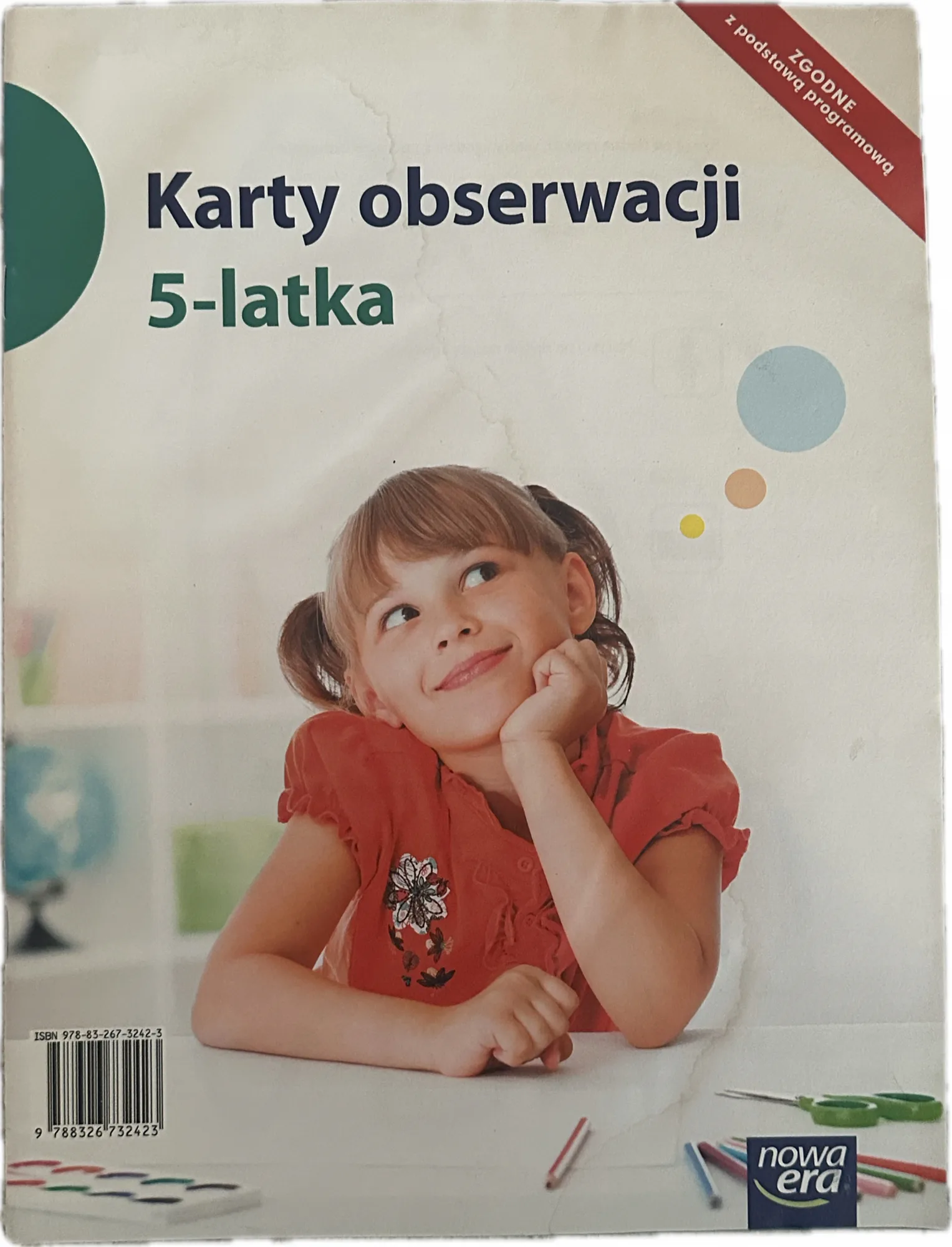 Okładka: Karty obserwacji pracy diagnoza pięciolatka 5 LAT NOWA ERA USZKODZENIA
