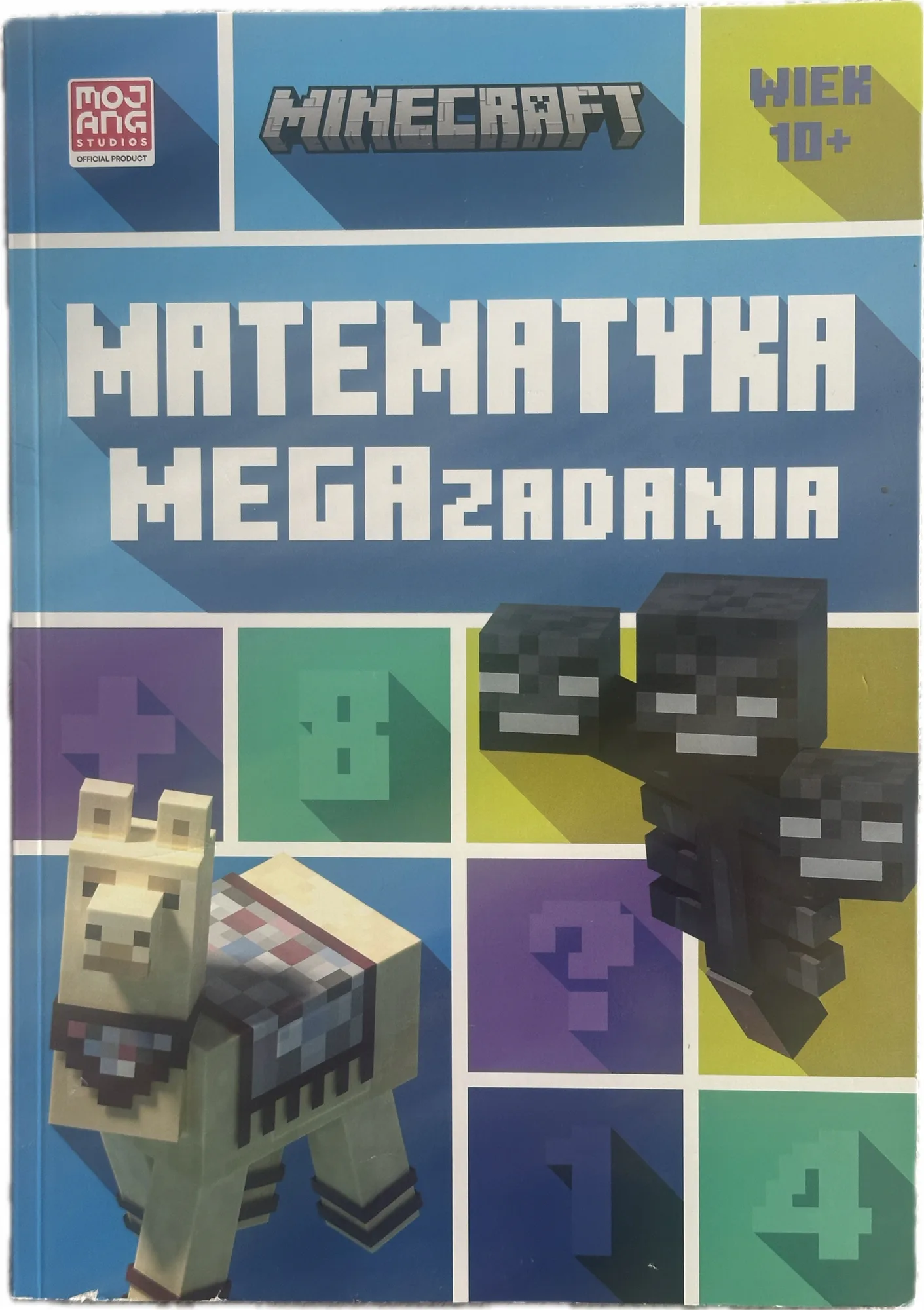 Okładka: matematyka 10 11 12 lat mega zadania odpowiedzi minecraft 10+