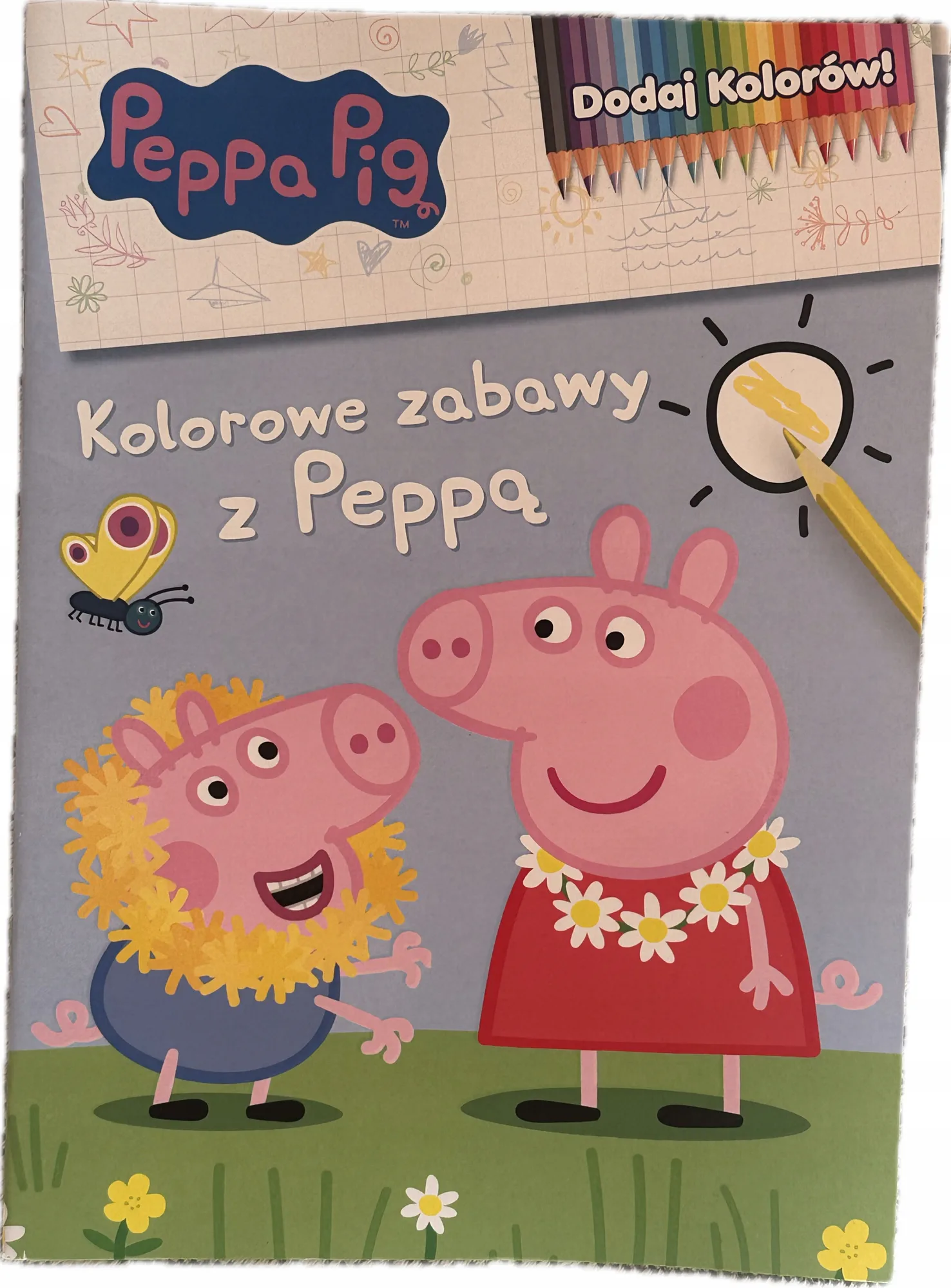 Okładka: Świnka Peppa Pig kolorowe zabawy kolorowanka dla maluchów A4