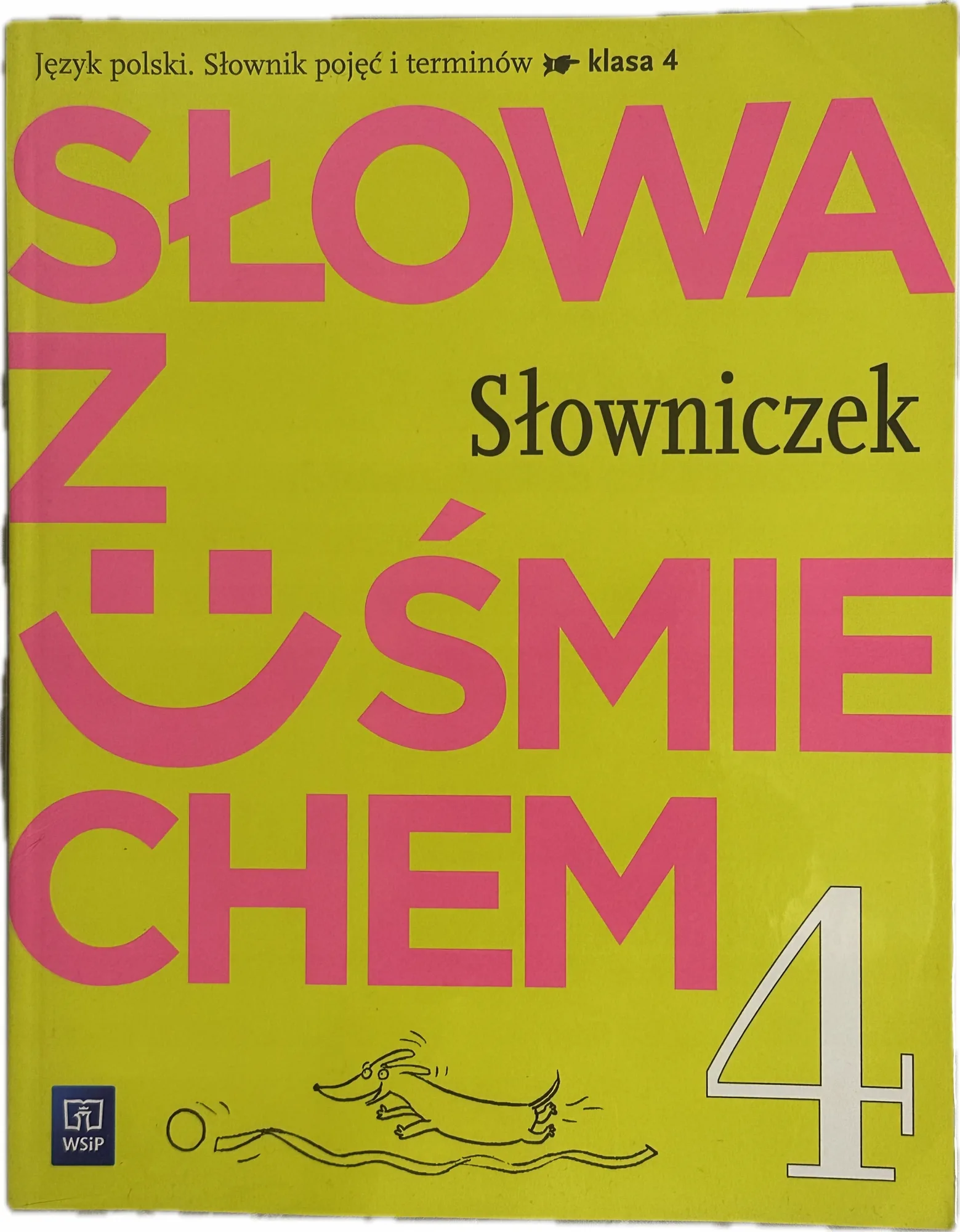 Okładka: Słowa z uśmiechem słowniczek ucznia język polski ortografia klasa 4 WSIP