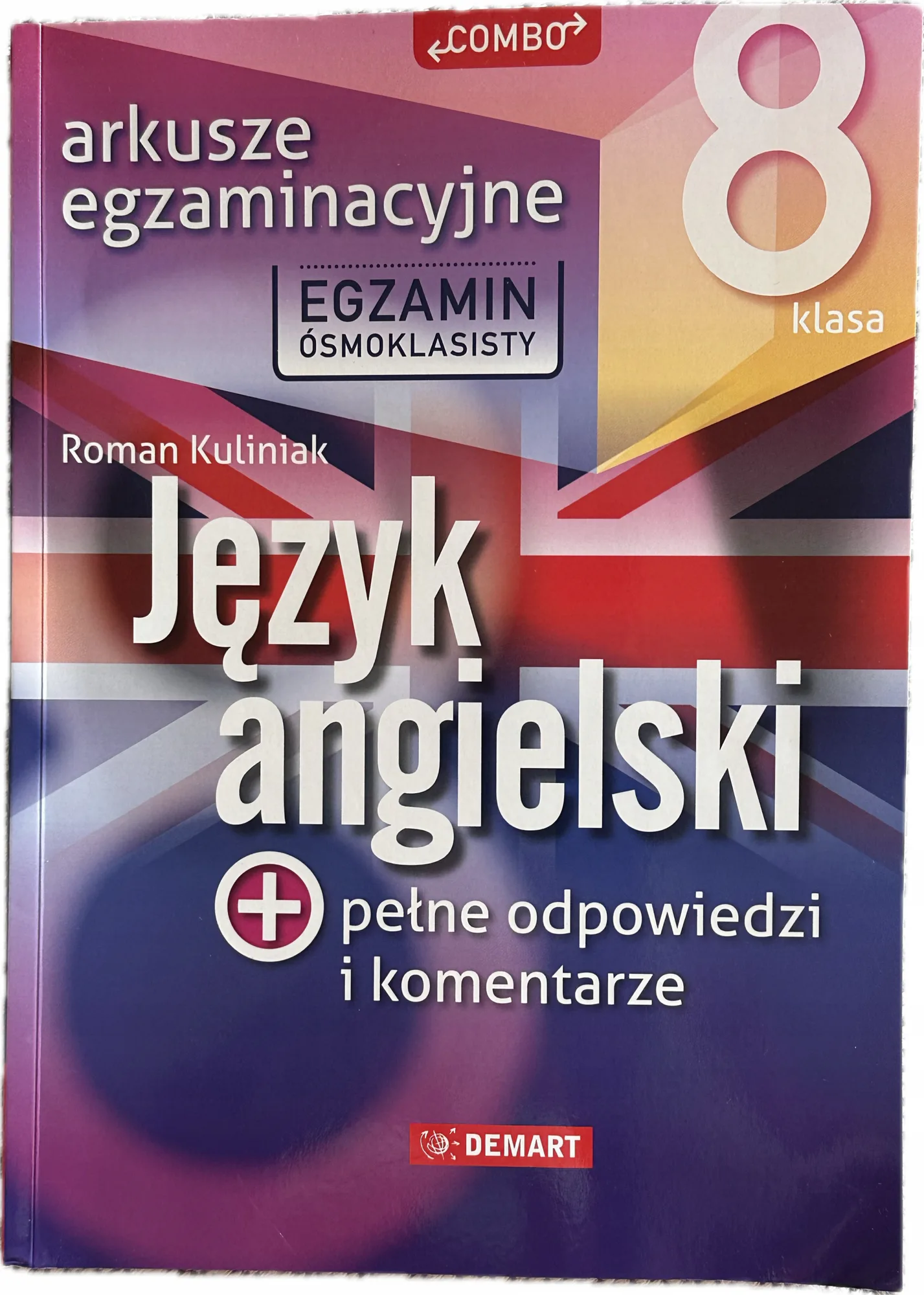 Okładka: EGZAMIN ÓSMOKLASISTY 8-klasisty Angielski arkusze klucze odpowiedzi