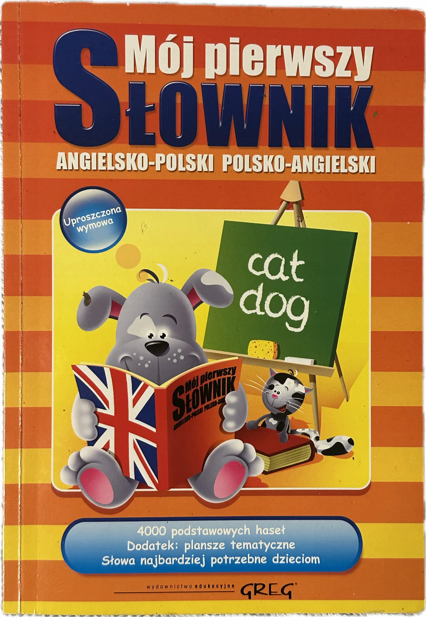 Okładka: Słowniczek ANGIELSKO-POLSKI polsko- angielski dla dzieci JĘZYK ANGIELSKI