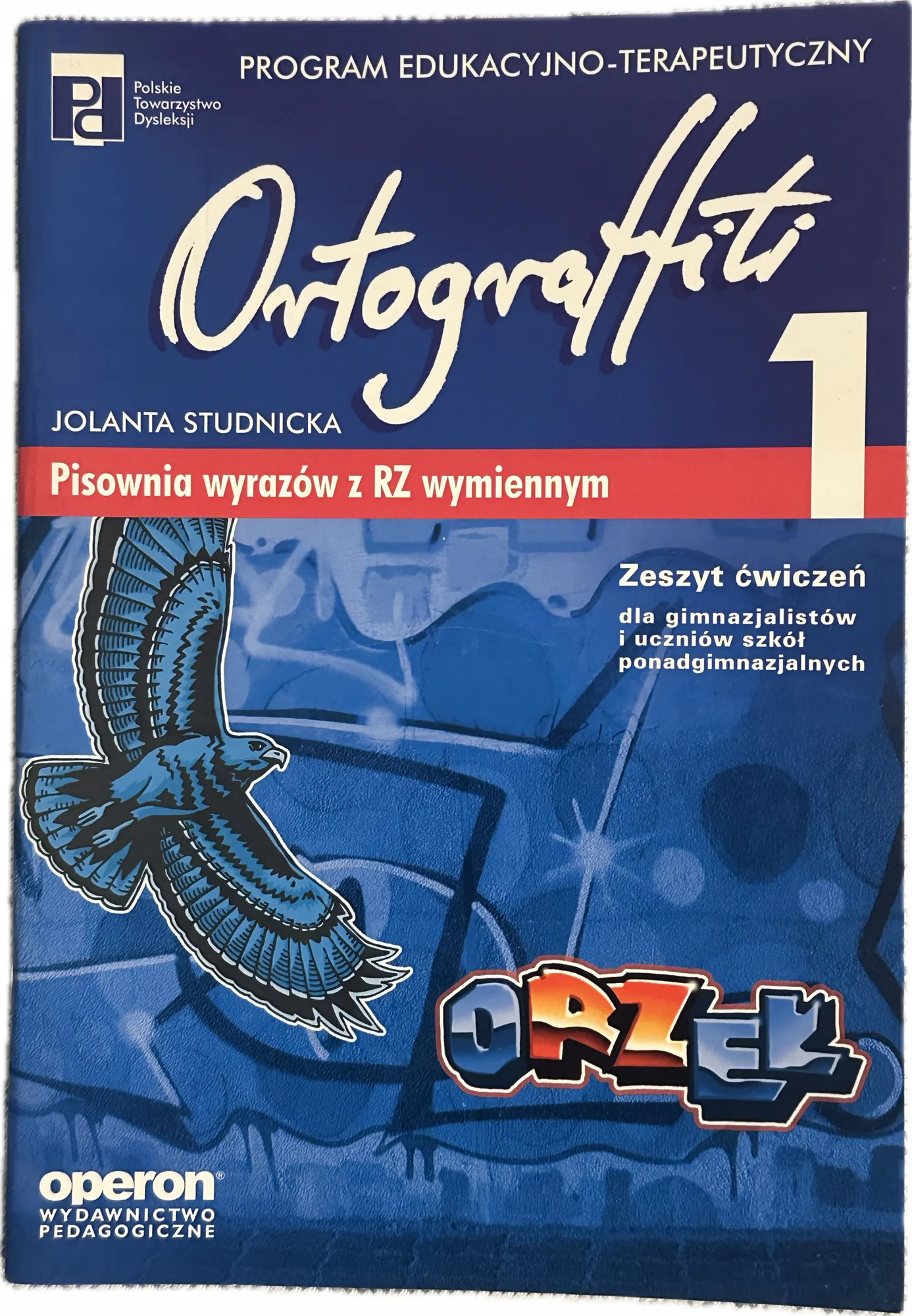 Okładka: Ortograffiti 1 ćwiczenia karty pracy pisownia wyrazów z rz KLASA 7 8 a4