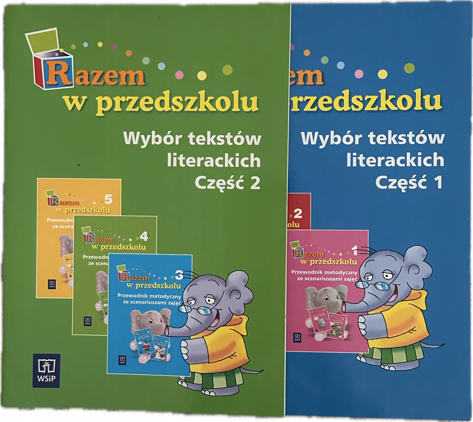 Okładka: WSIP Razem w przedszkolu Wybór tekstow literackich część 1 i 2