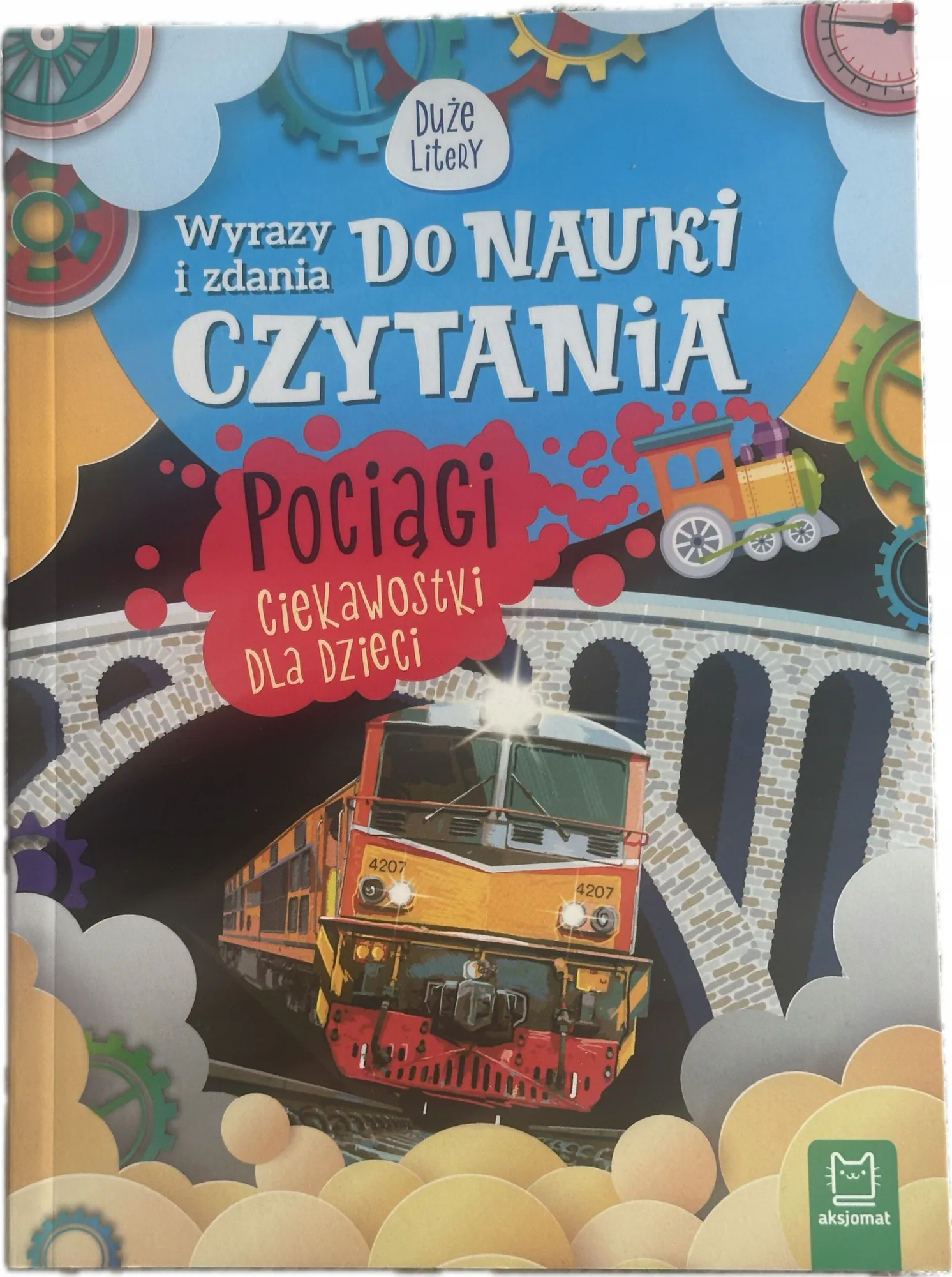 Okładka: Pociągi duże litery 6 7 LAT Wyrazy i zdania do nauki czytania
