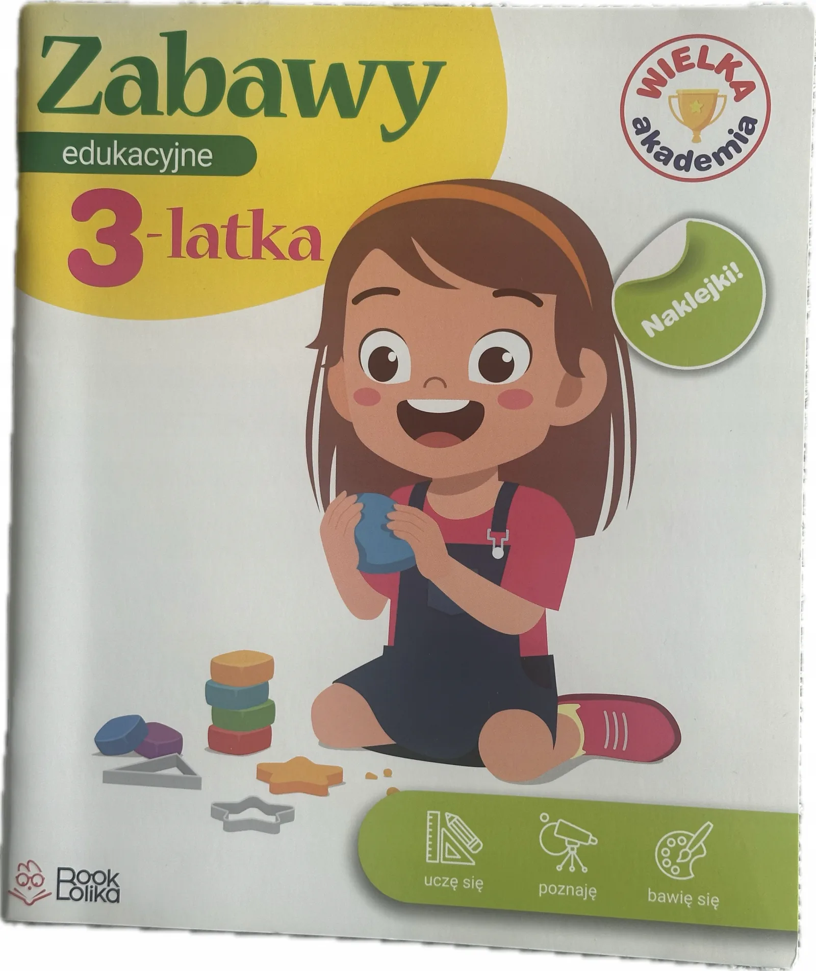 Okładka: Zabawy edukacyjne naklejki proste ćwiczenia dla 3-latka TRZYLATEK