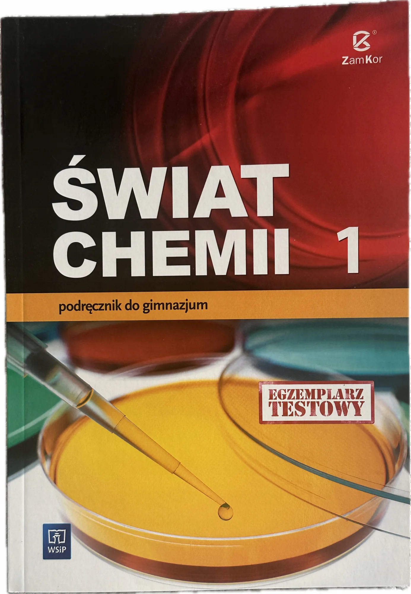 Okładka: Świat chemii KLASA 1 gimnazjum podręcznik WSIP