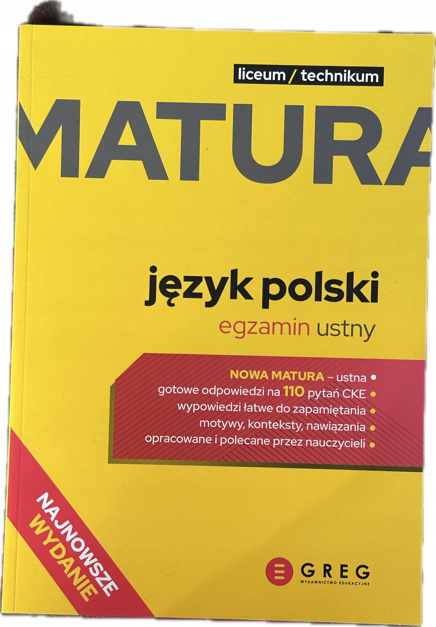 Okładka: Język polski liceum repetytorium ściąga matura LO egzamin ustny