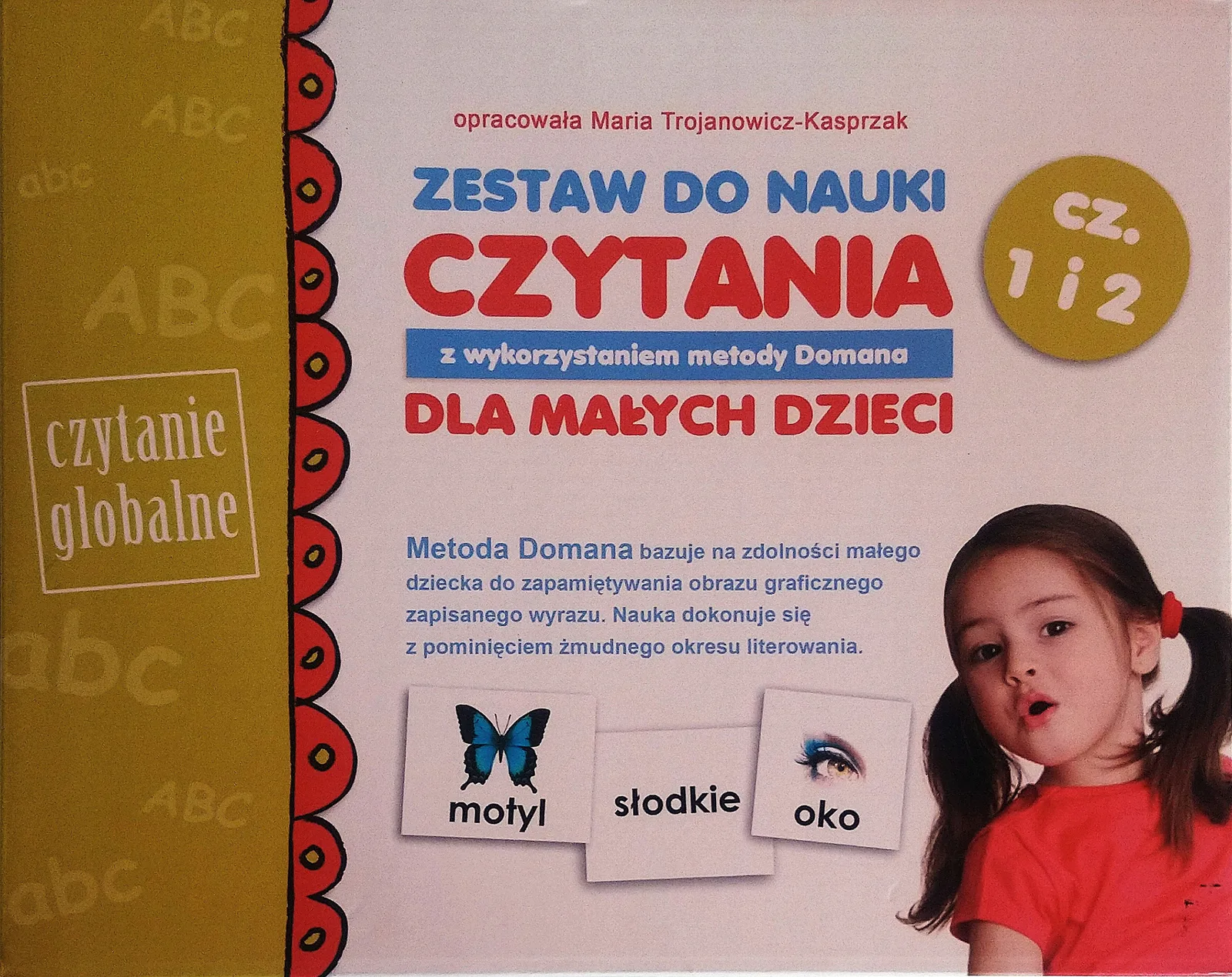 Okładka: Zestaw do nauki czytania dla maluchów metoda Domana karty czytanie globalne
