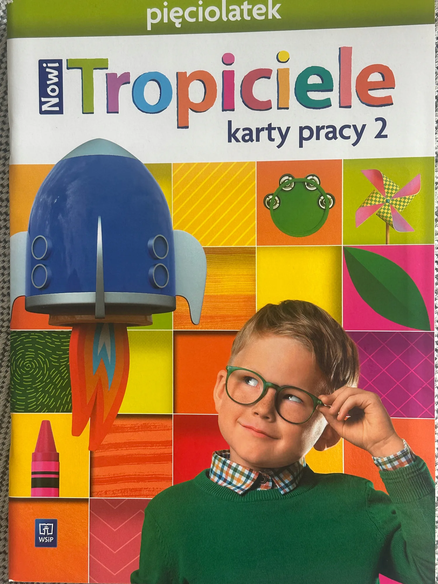 Okładka: Nowi TROPICIELE karty pracy ćwiczenia pięciolatek 5 lat WSIP część 2