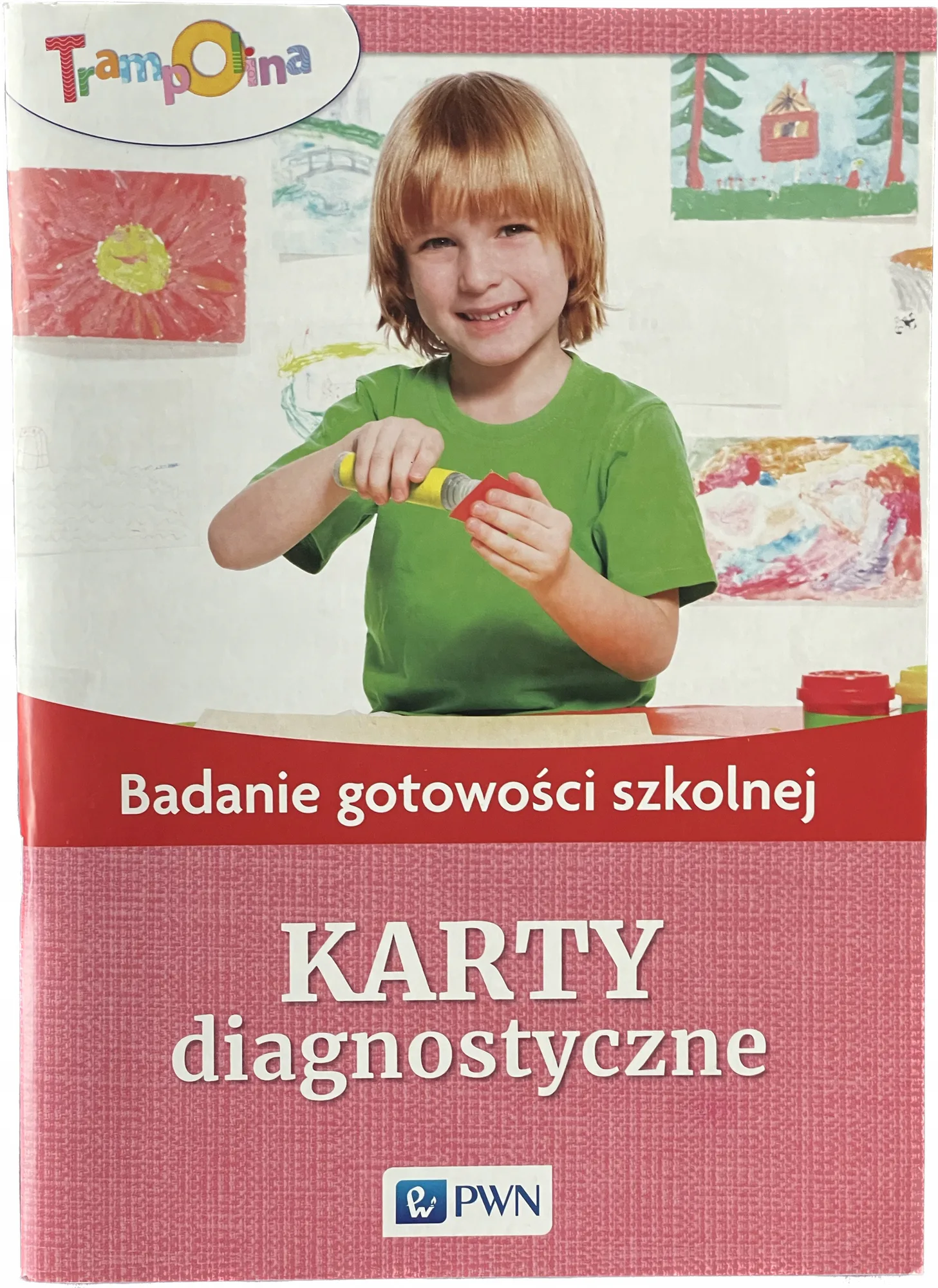 Okładka: TRAMPOLINA ZERÓWKA KL 1 karty badania diagnoza PWN