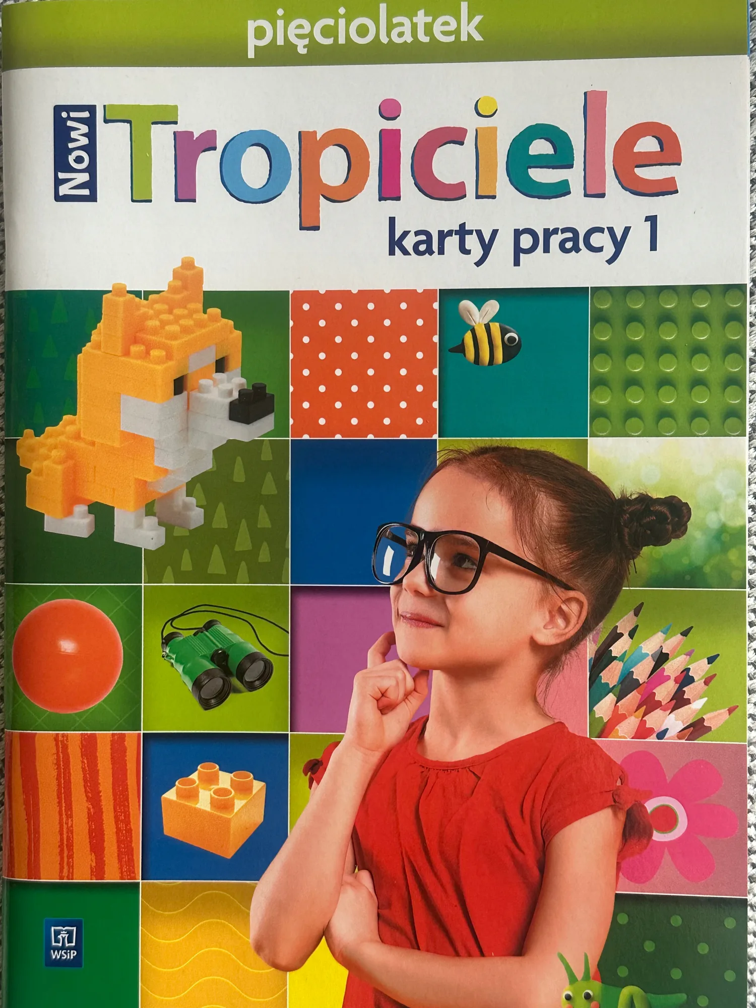 Okładka: Nowi TROPICIELE karty pracy ćwiczenia pięciolatek 5 lat WSIP część 1