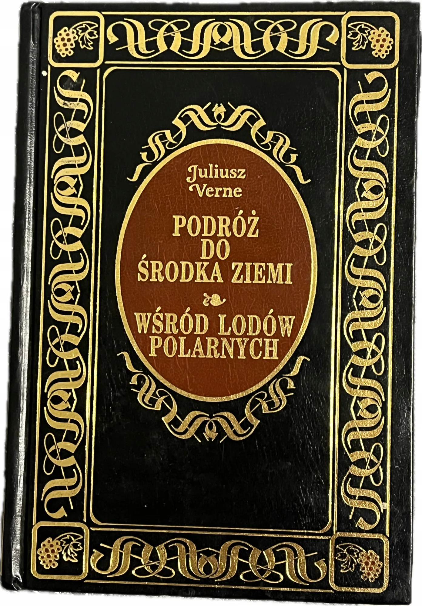 Okładka: Podróż do środka ziemi Wśród lodów polarnych JULIUSZ VERNE skóra TWARDA